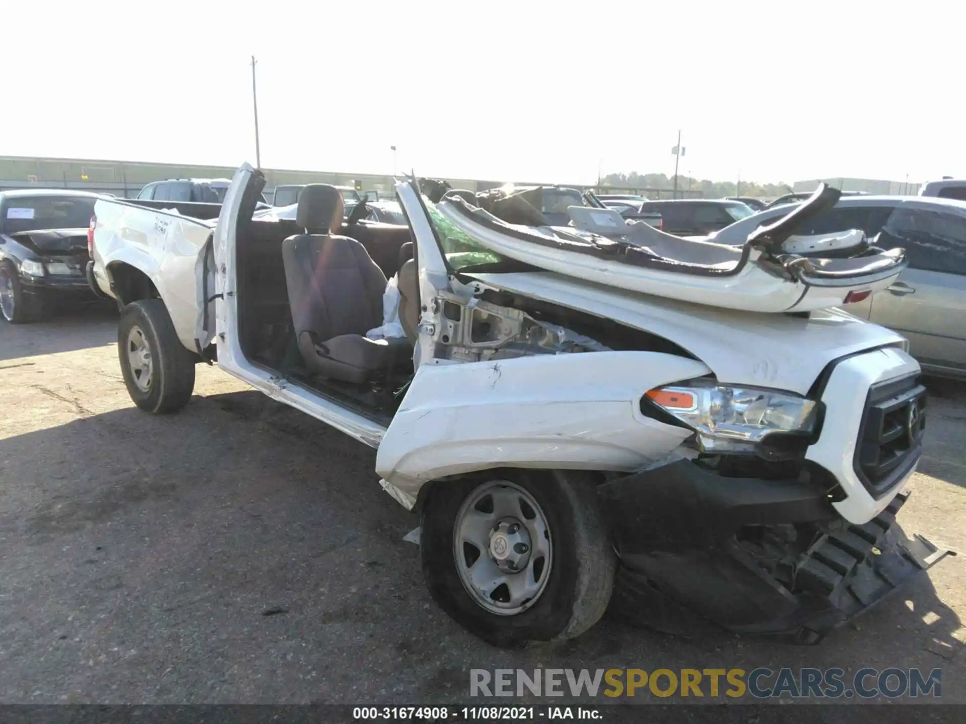 1 Photograph of a damaged car 3TYRX5GN5LT001667 TOYOTA TACOMA 2WD 2020