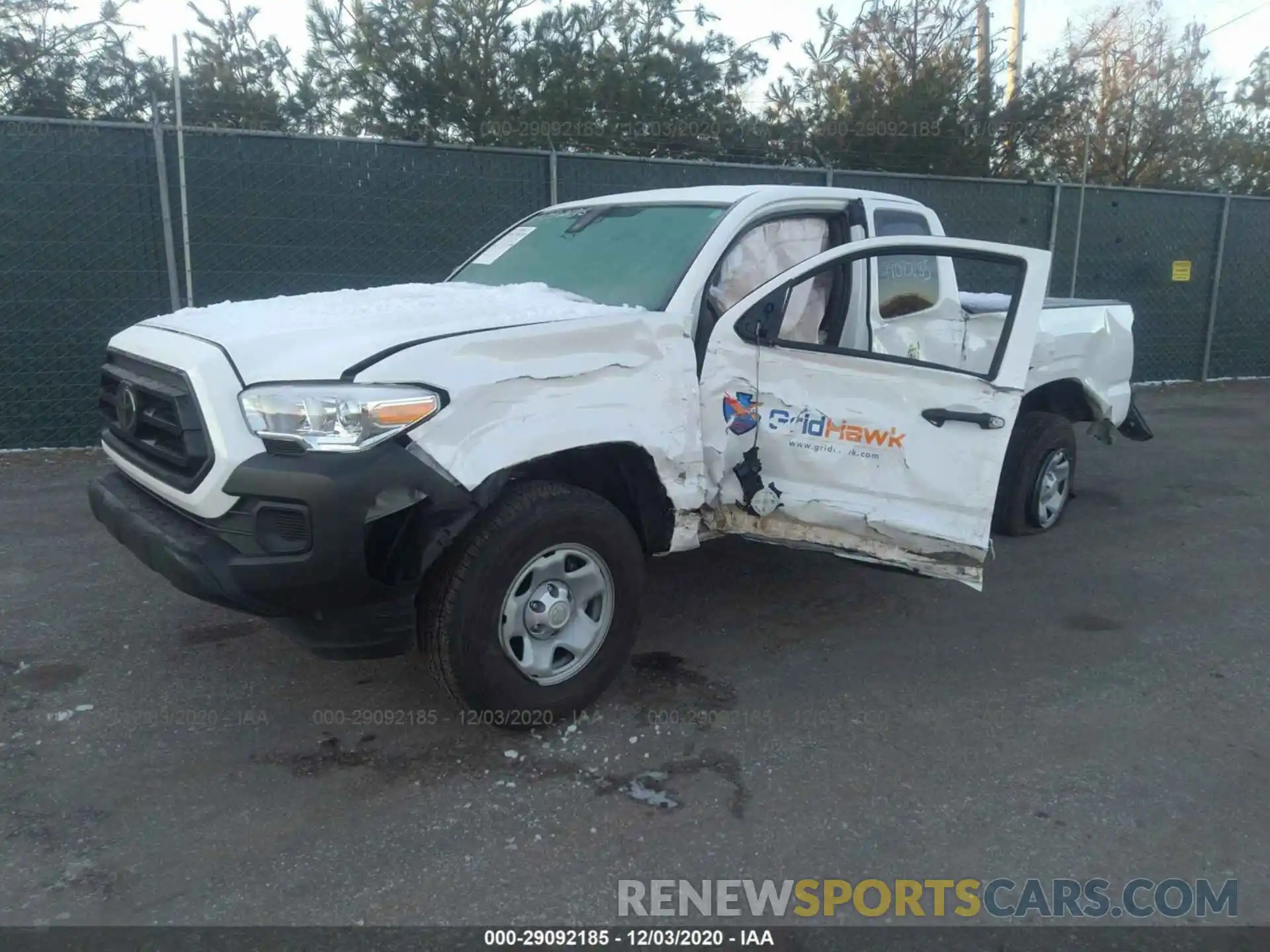 2 Photograph of a damaged car 3TYRX5GN6LT001483 TOYOTA TACOMA 2WD 2020