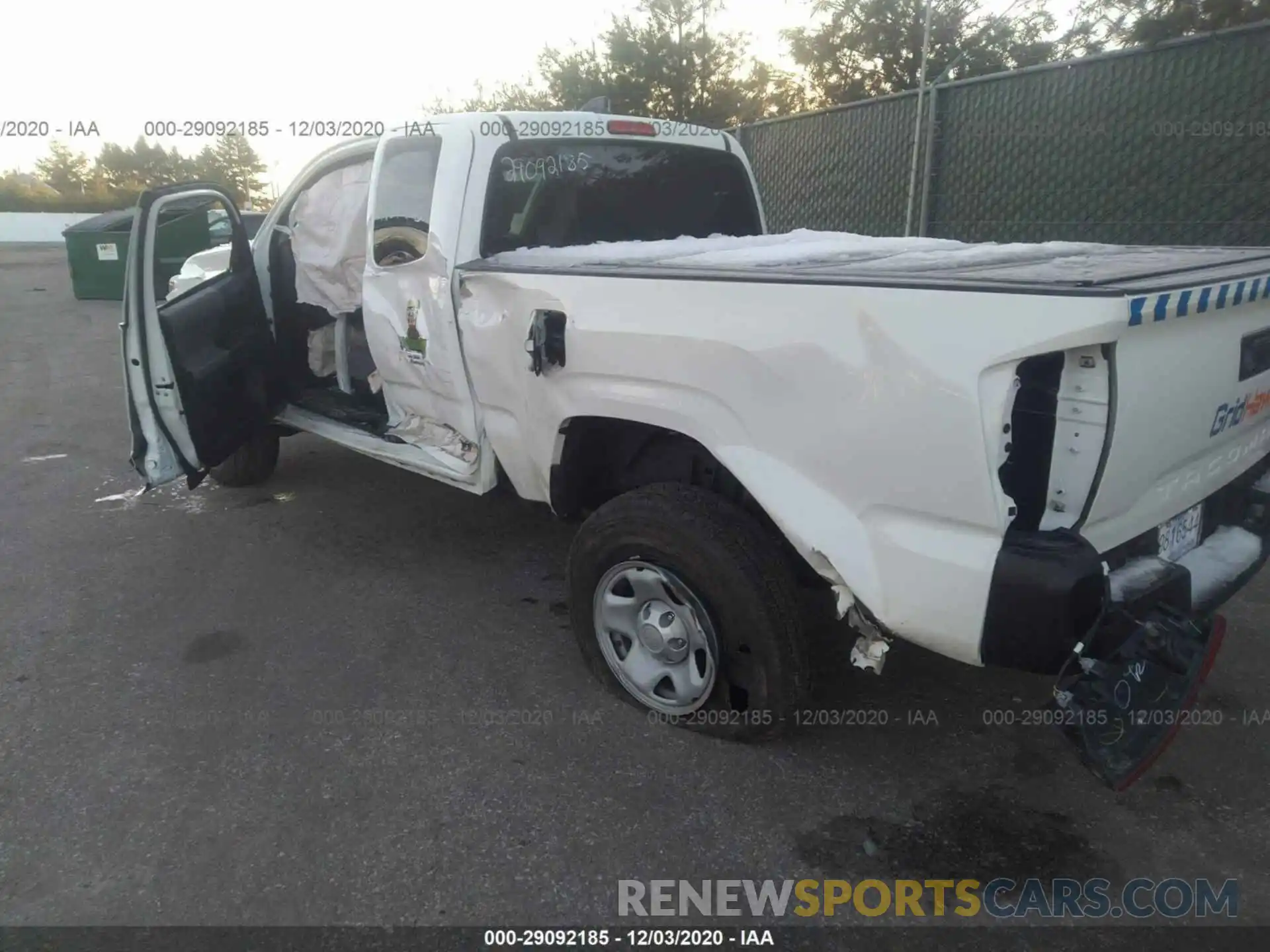 3 Photograph of a damaged car 3TYRX5GN6LT001483 TOYOTA TACOMA 2WD 2020