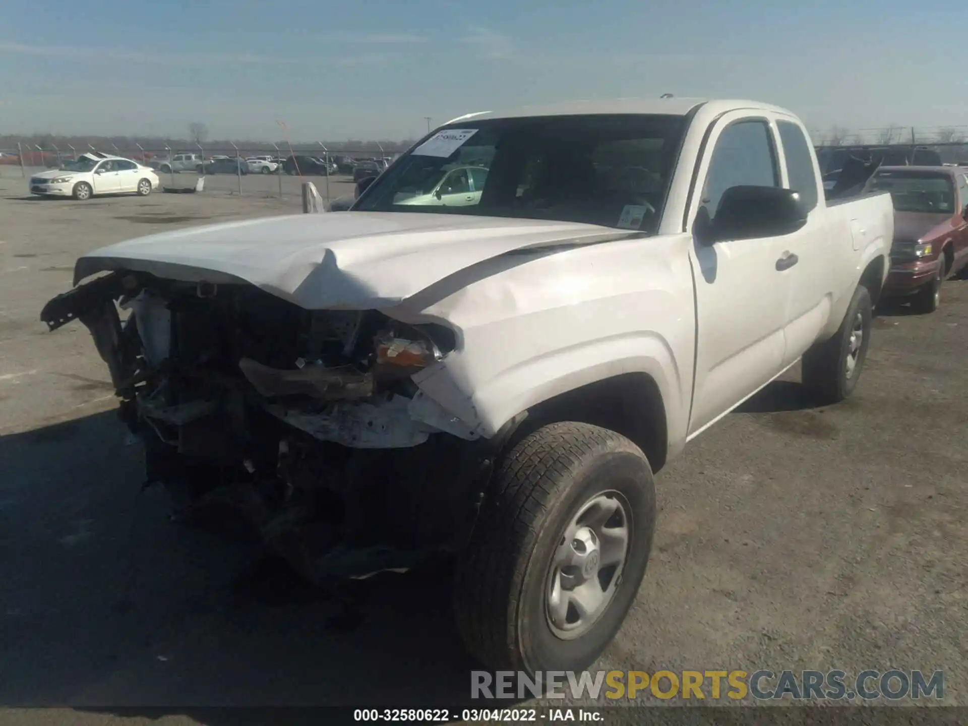 2 Photograph of a damaged car 3TYRX5GN6LT002312 TOYOTA TACOMA 2WD 2020