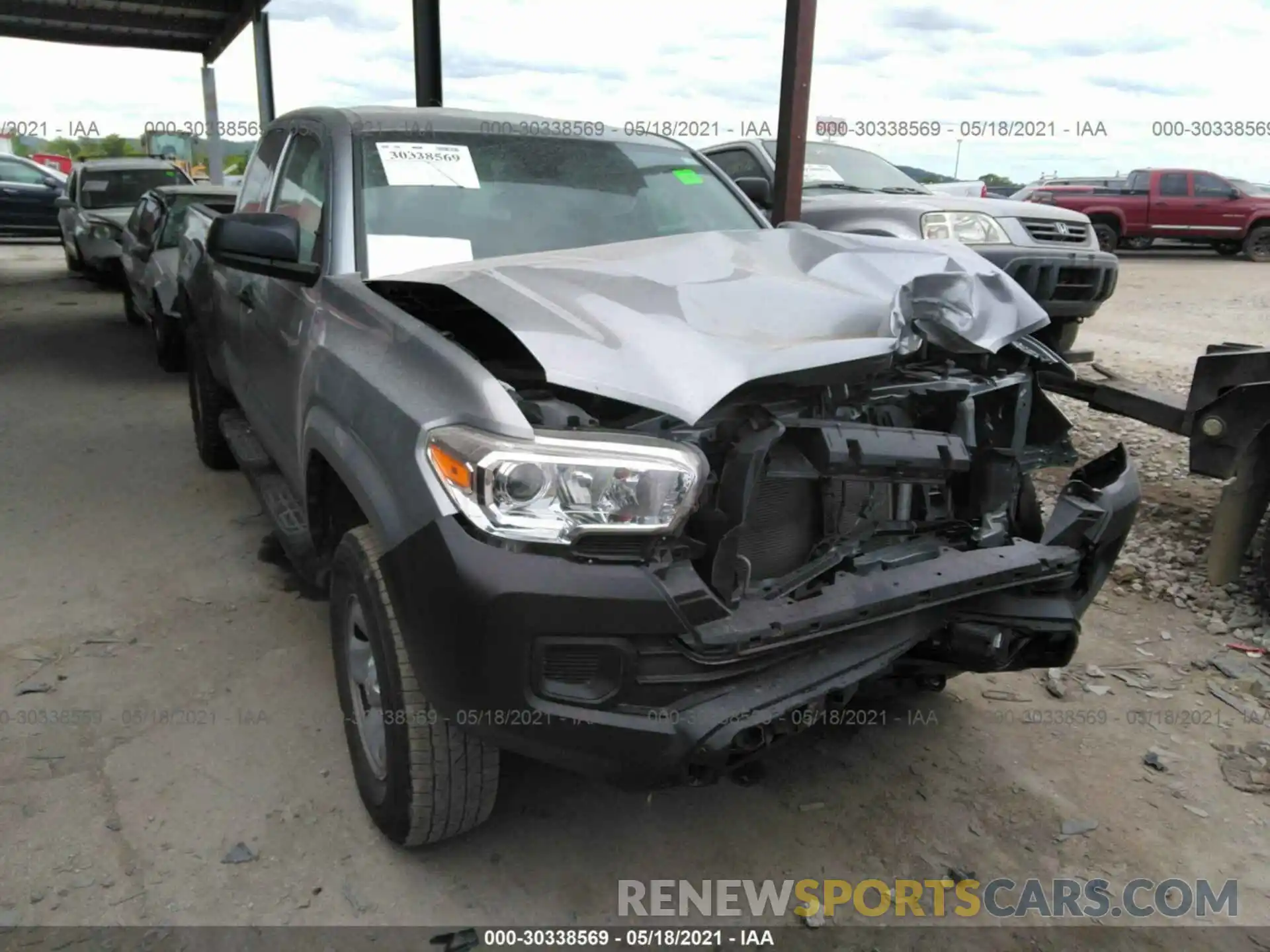 1 Photograph of a damaged car 3TYRX5GN6LT003282 TOYOTA TACOMA 2WD 2020