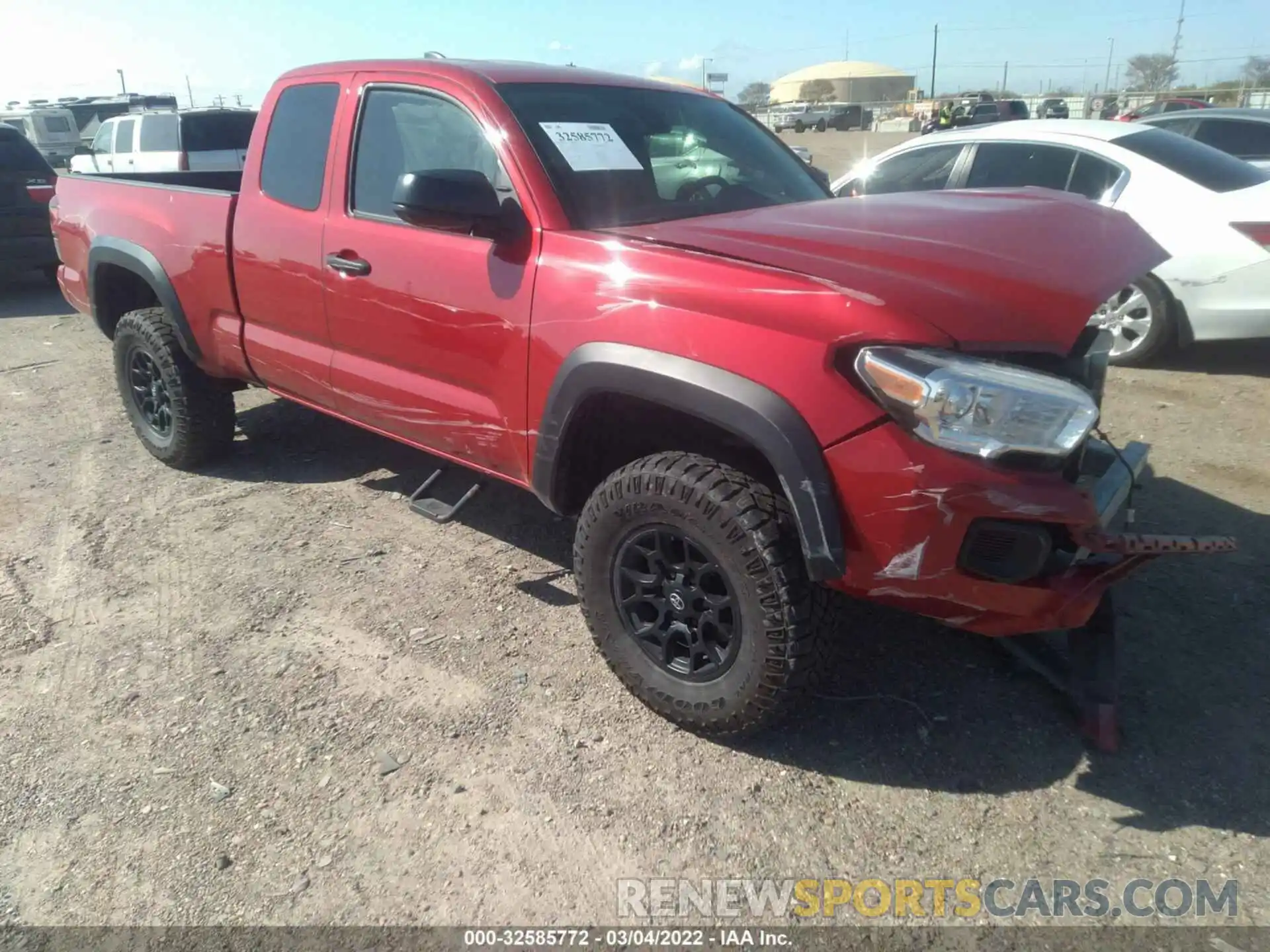 1 Photograph of a damaged car 3TYRX5GN7LT002836 TOYOTA TACOMA 2WD 2020