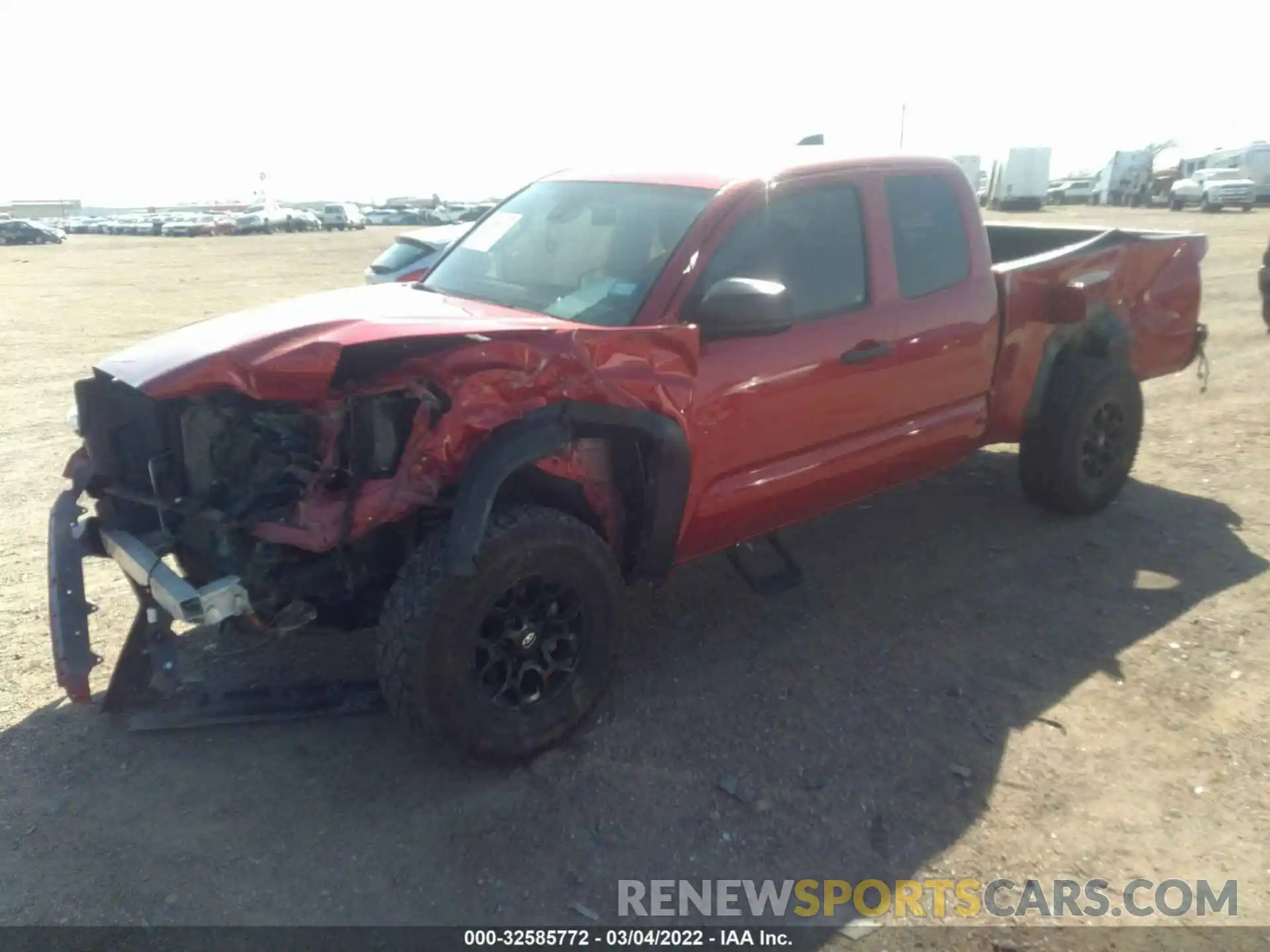 2 Photograph of a damaged car 3TYRX5GN7LT002836 TOYOTA TACOMA 2WD 2020