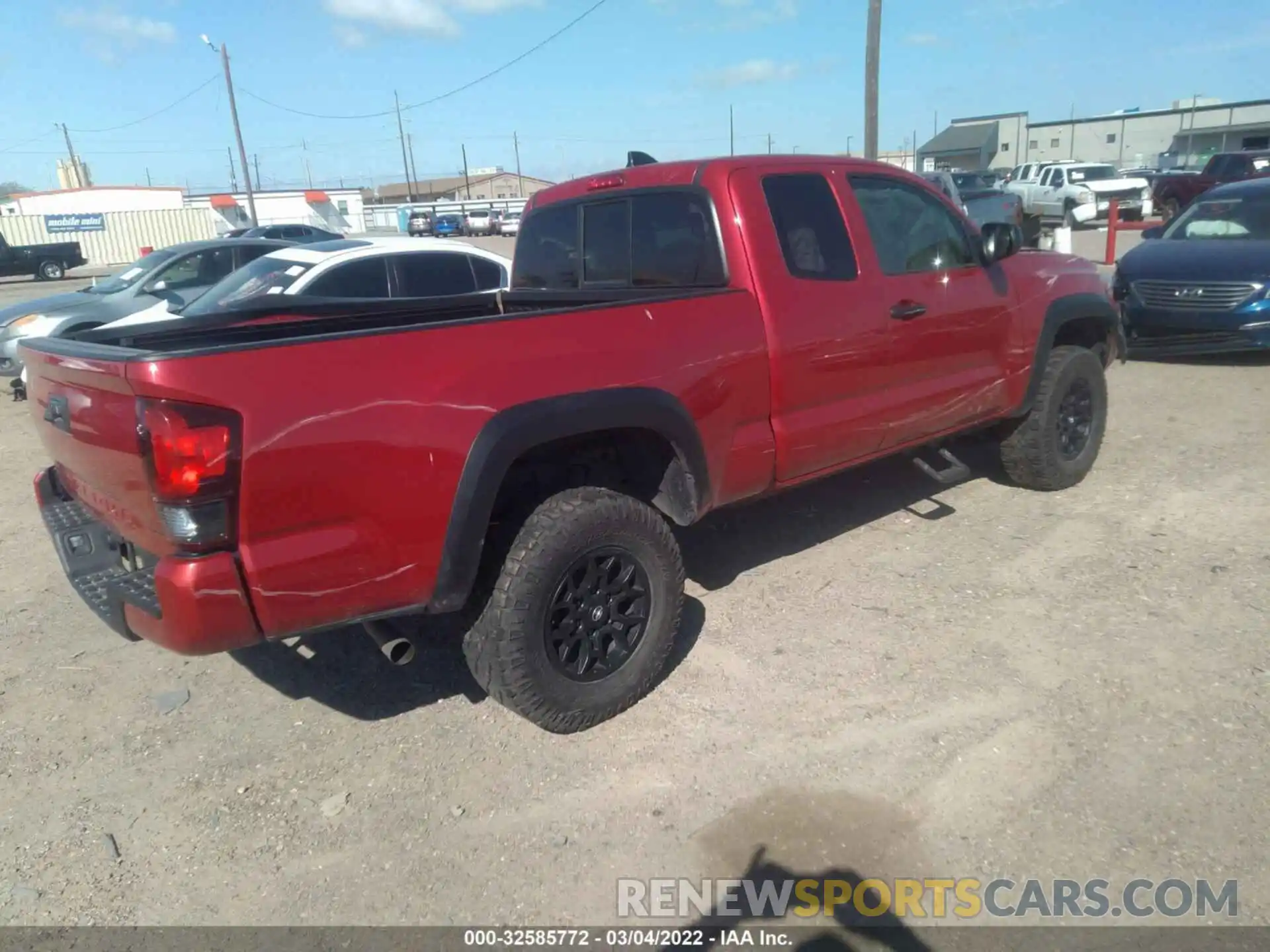 4 Фотография поврежденного автомобиля 3TYRX5GN7LT002836 TOYOTA TACOMA 2WD 2020