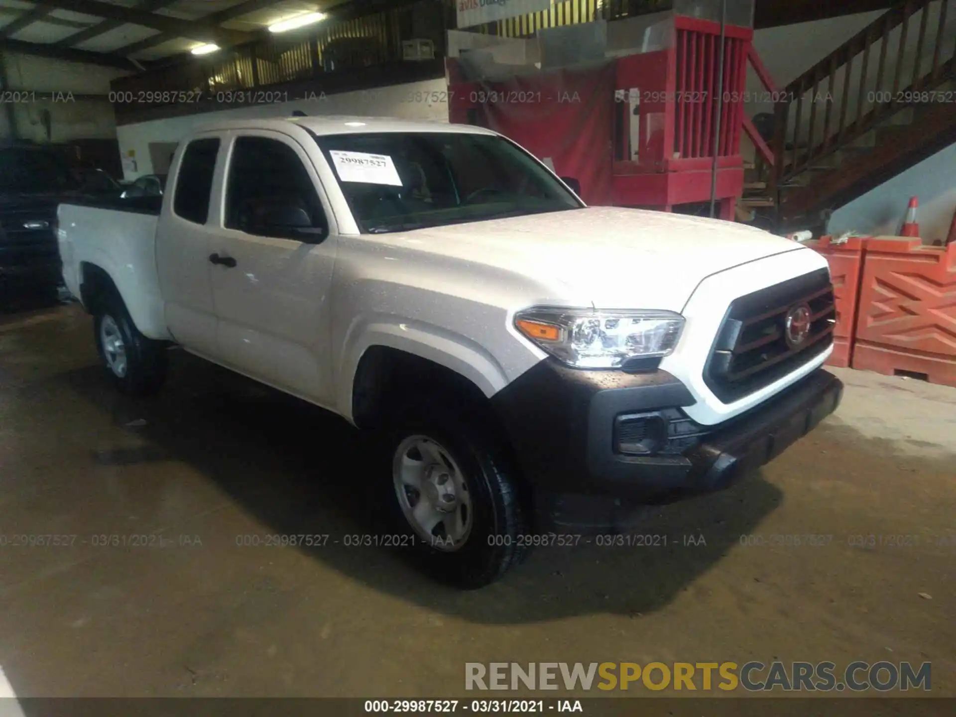 1 Photograph of a damaged car 3TYRX5GN7LT002934 TOYOTA TACOMA 2WD 2020