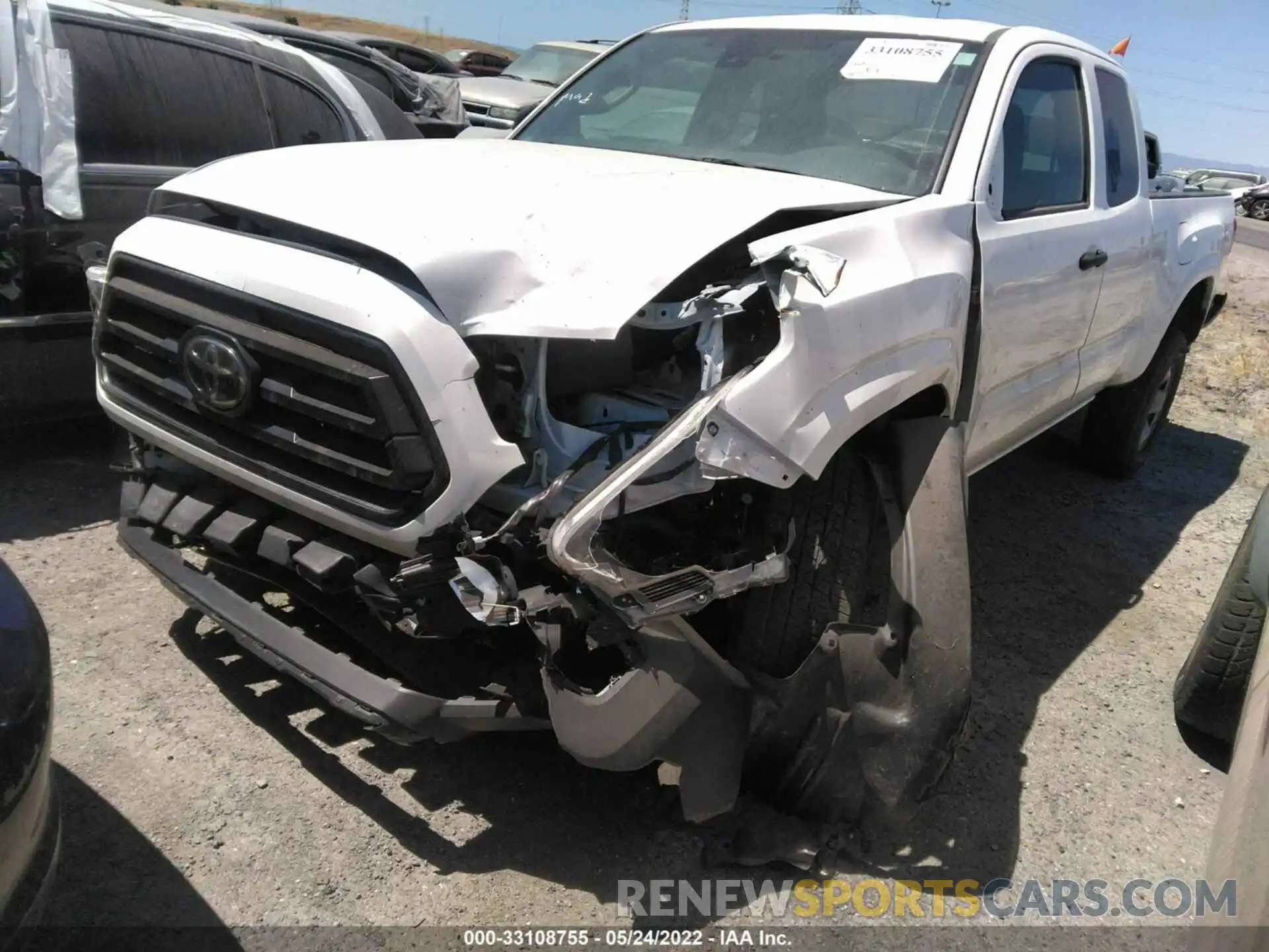 2 Photograph of a damaged car 3TYRX5GN7LT004974 TOYOTA TACOMA 2WD 2020