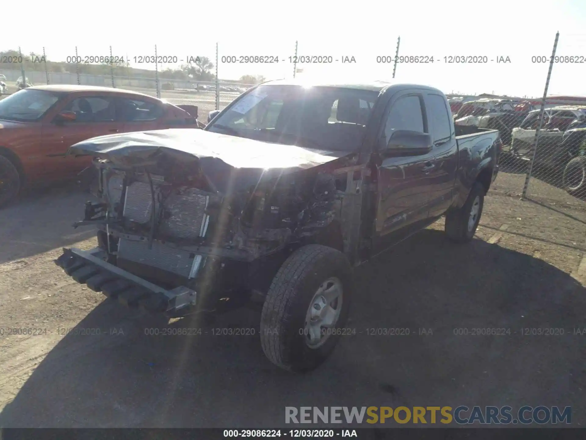 2 Photograph of a damaged car 3TYRX5GN8LT001405 TOYOTA TACOMA 2WD 2020