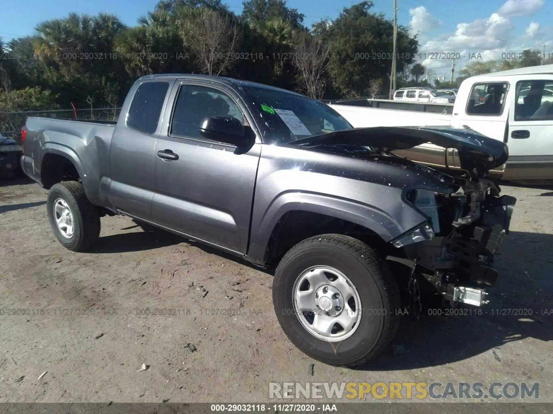1 Photograph of a damaged car 3TYRX5GN8LT002425 TOYOTA TACOMA 2WD 2020