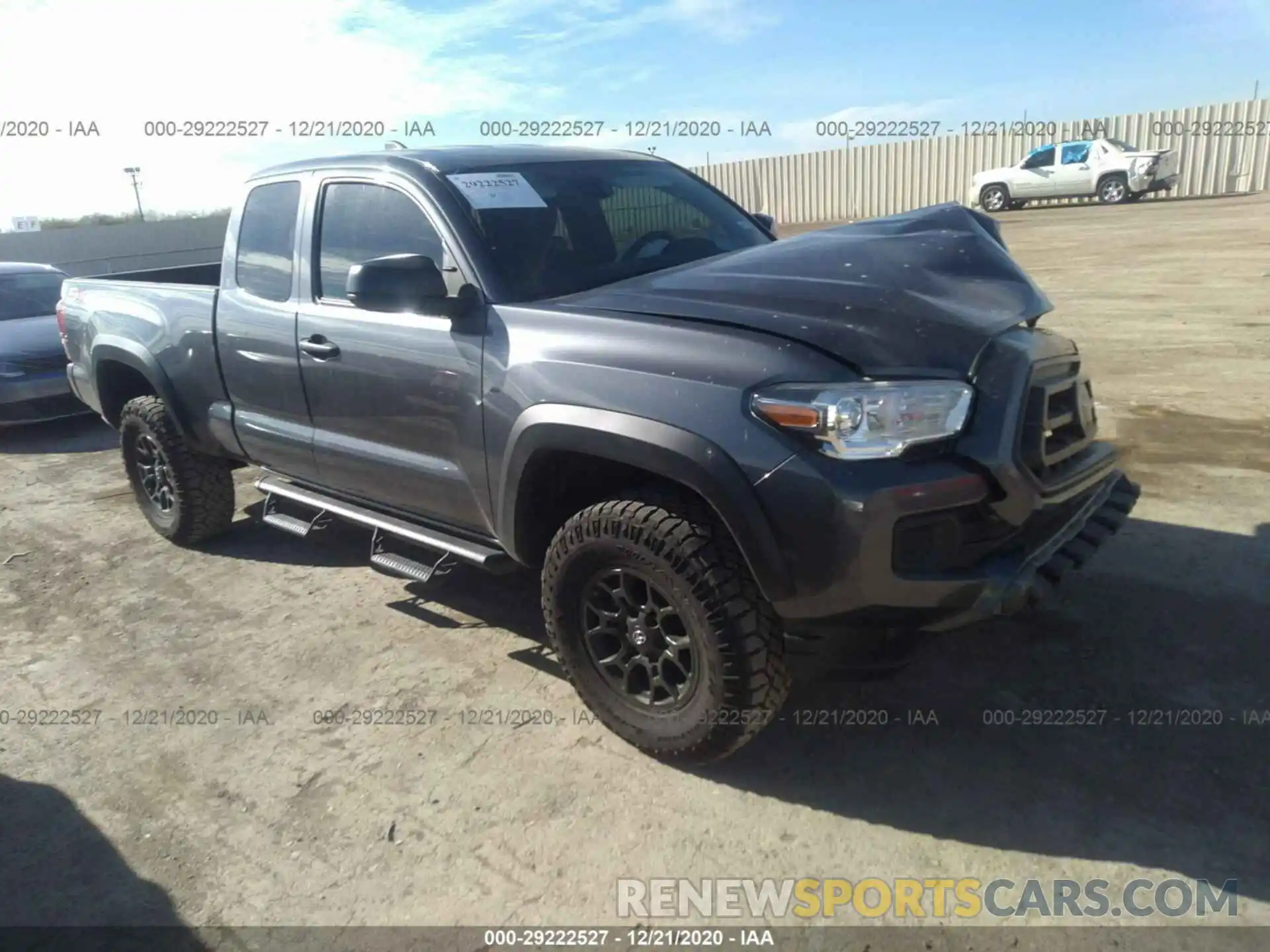 1 Photograph of a damaged car 3TYRX5GN8LT003722 TOYOTA TACOMA 2WD 2020