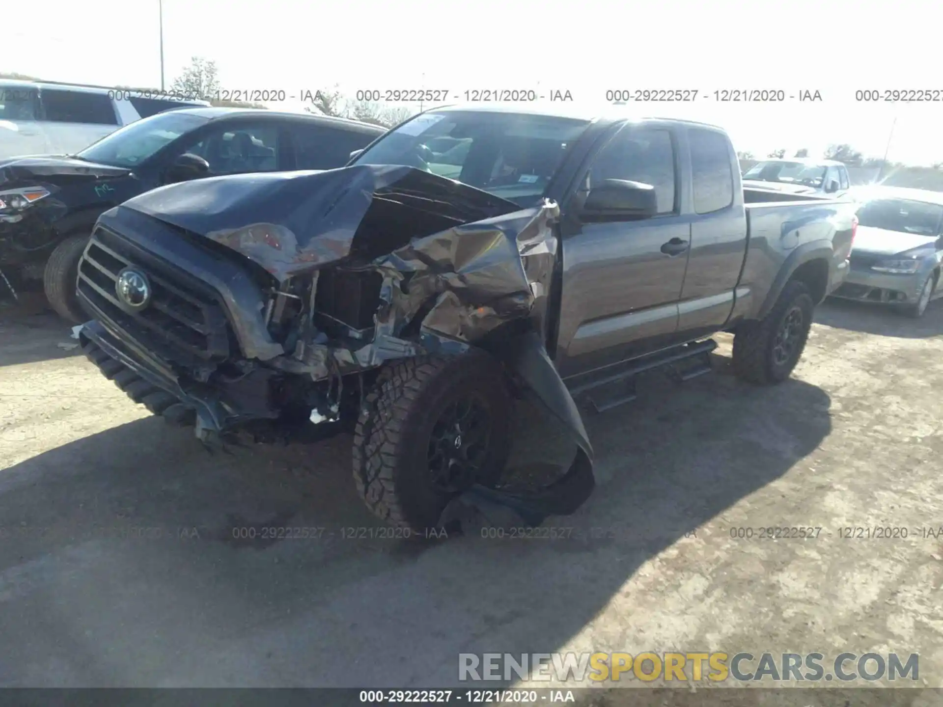 2 Photograph of a damaged car 3TYRX5GN8LT003722 TOYOTA TACOMA 2WD 2020