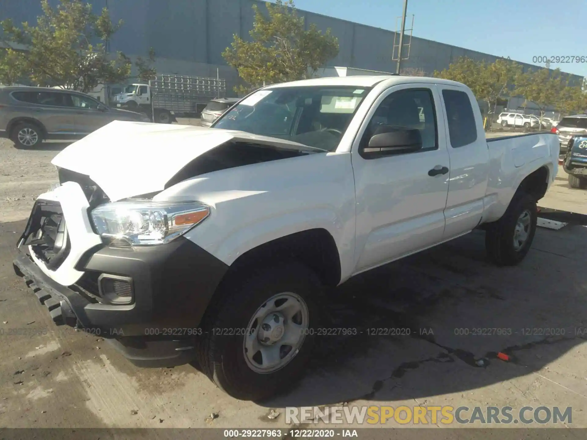 2 Photograph of a damaged car 3TYRX5GN9LT000005 TOYOTA TACOMA 2WD 2020