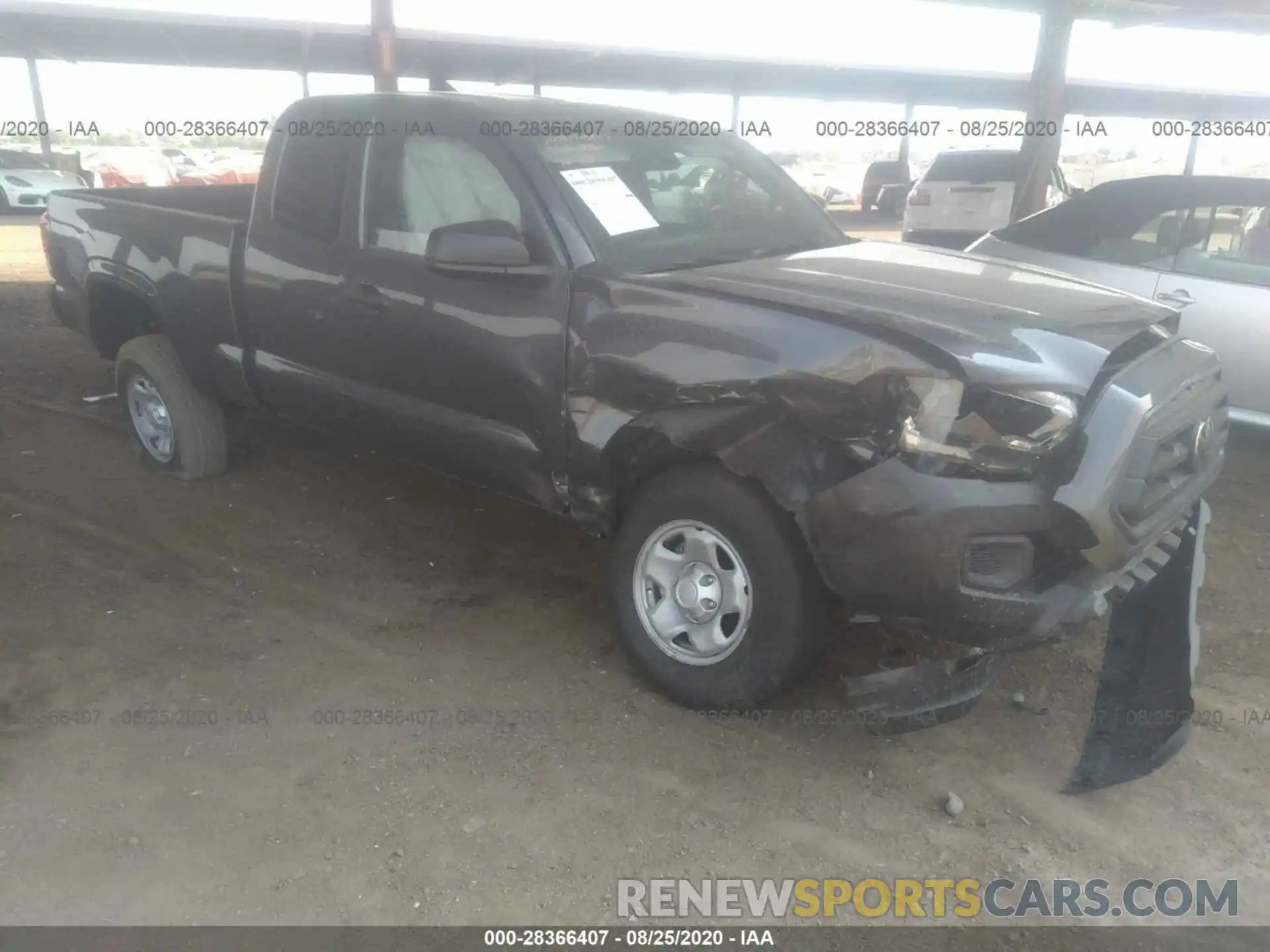 1 Photograph of a damaged car 3TYRX5GN9LT001185 TOYOTA TACOMA 2WD 2020