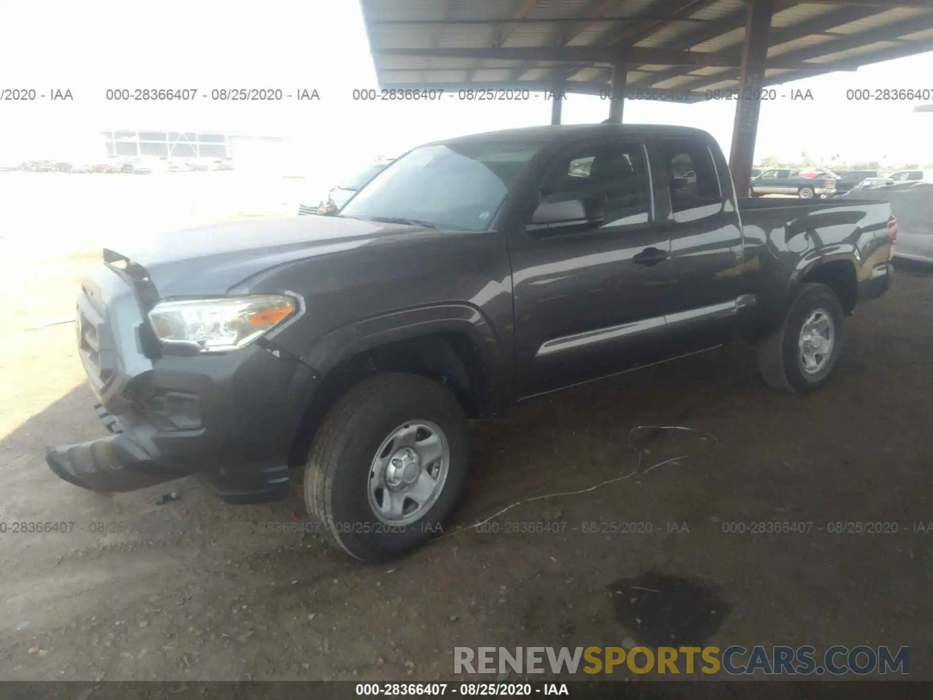 2 Photograph of a damaged car 3TYRX5GN9LT001185 TOYOTA TACOMA 2WD 2020