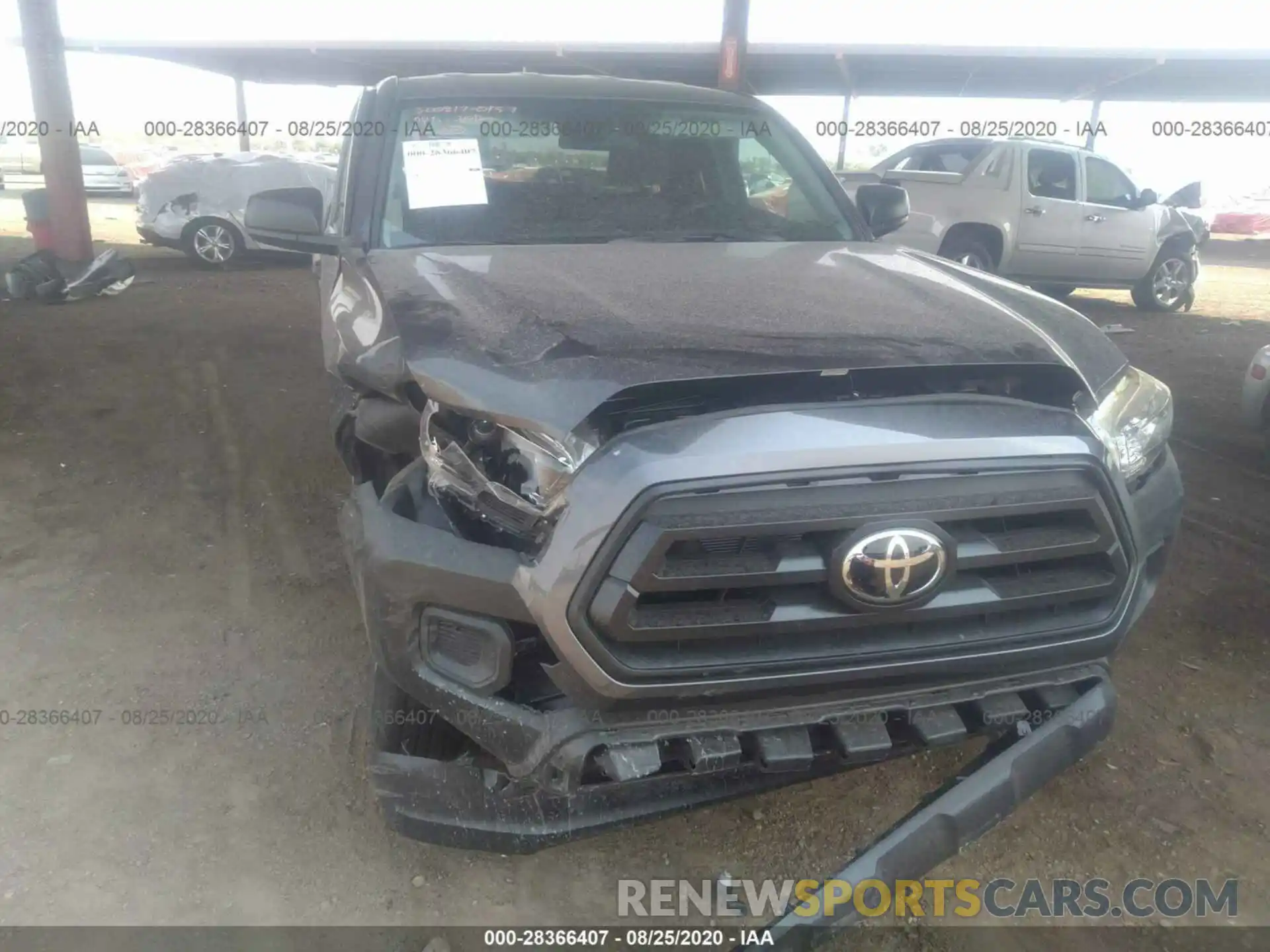 6 Photograph of a damaged car 3TYRX5GN9LT001185 TOYOTA TACOMA 2WD 2020