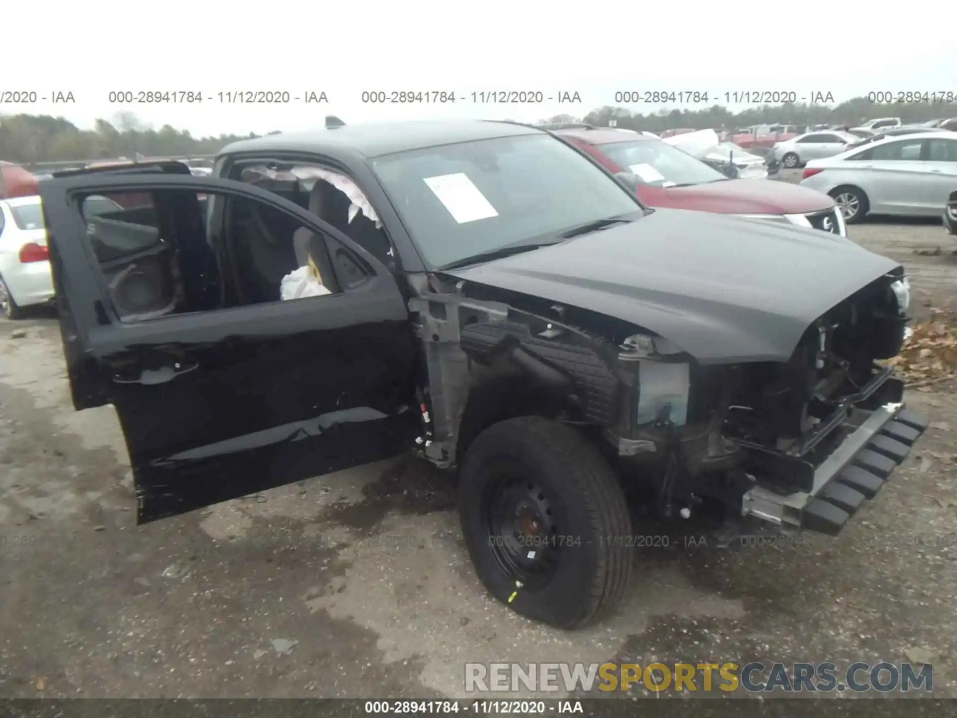 1 Photograph of a damaged car 3TYRX5GN9LT001459 TOYOTA TACOMA 2WD 2020