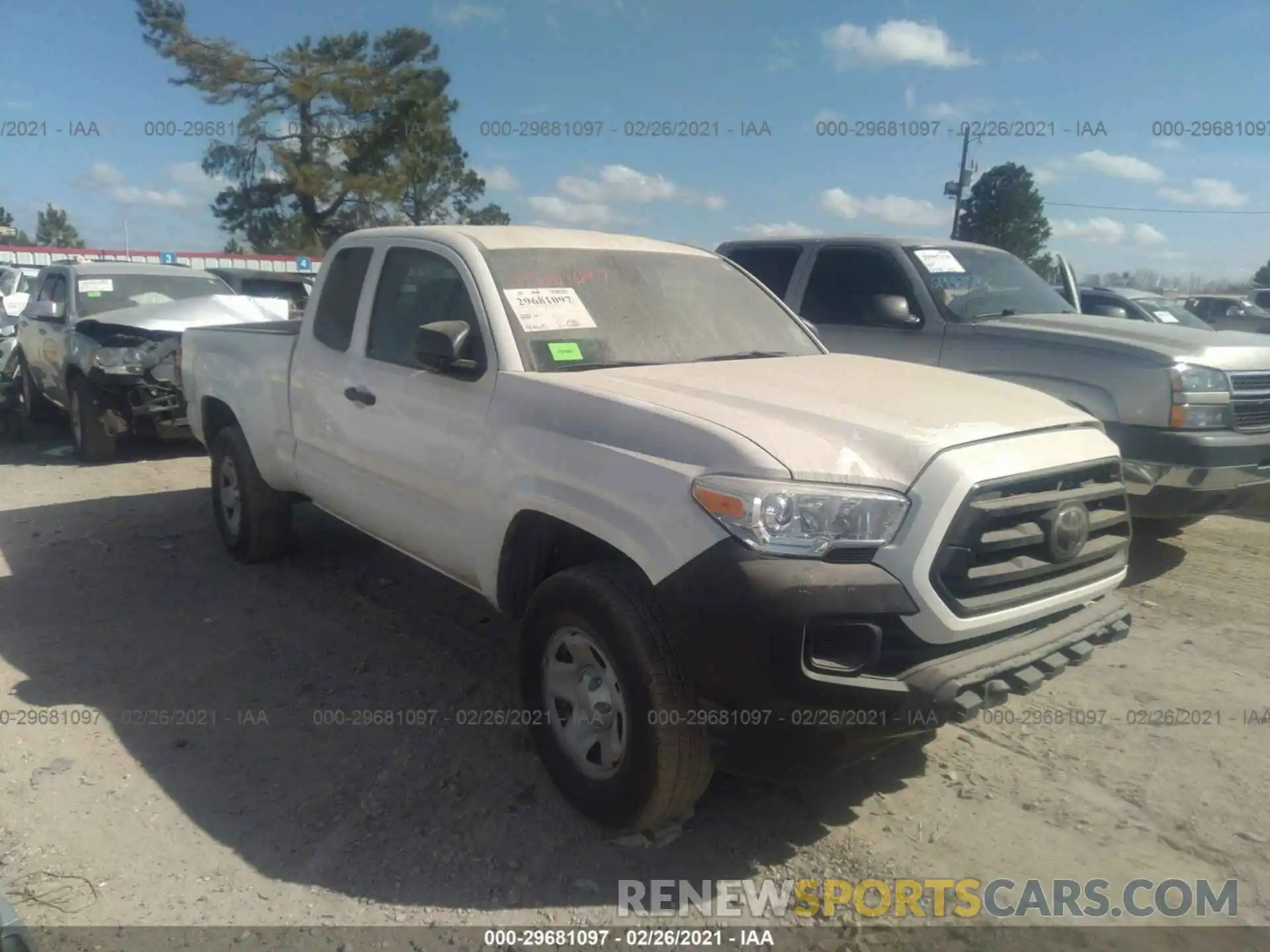 1 Photograph of a damaged car 3TYRX5GN9LT003695 TOYOTA TACOMA 2WD 2020