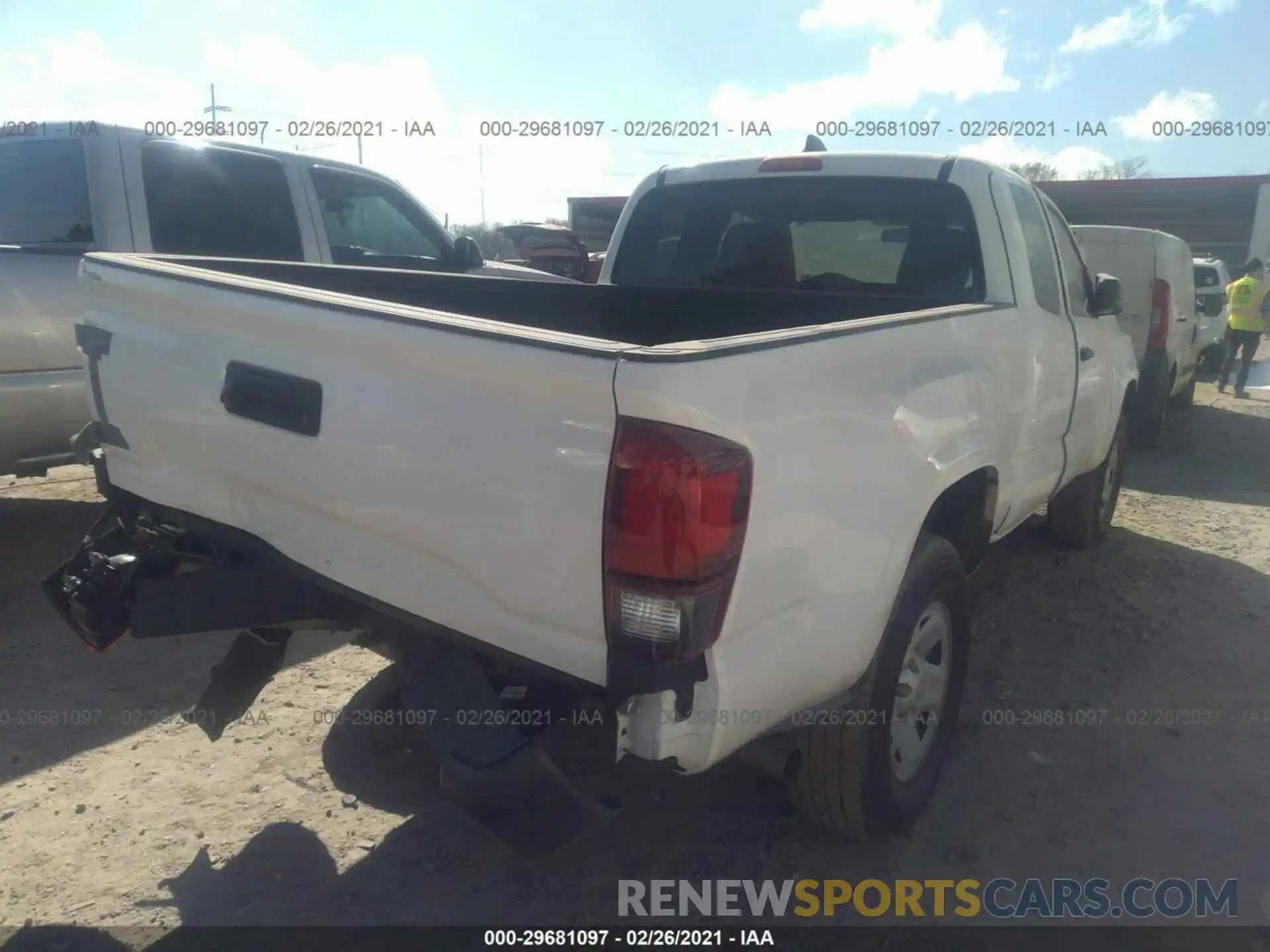 4 Photograph of a damaged car 3TYRX5GN9LT003695 TOYOTA TACOMA 2WD 2020