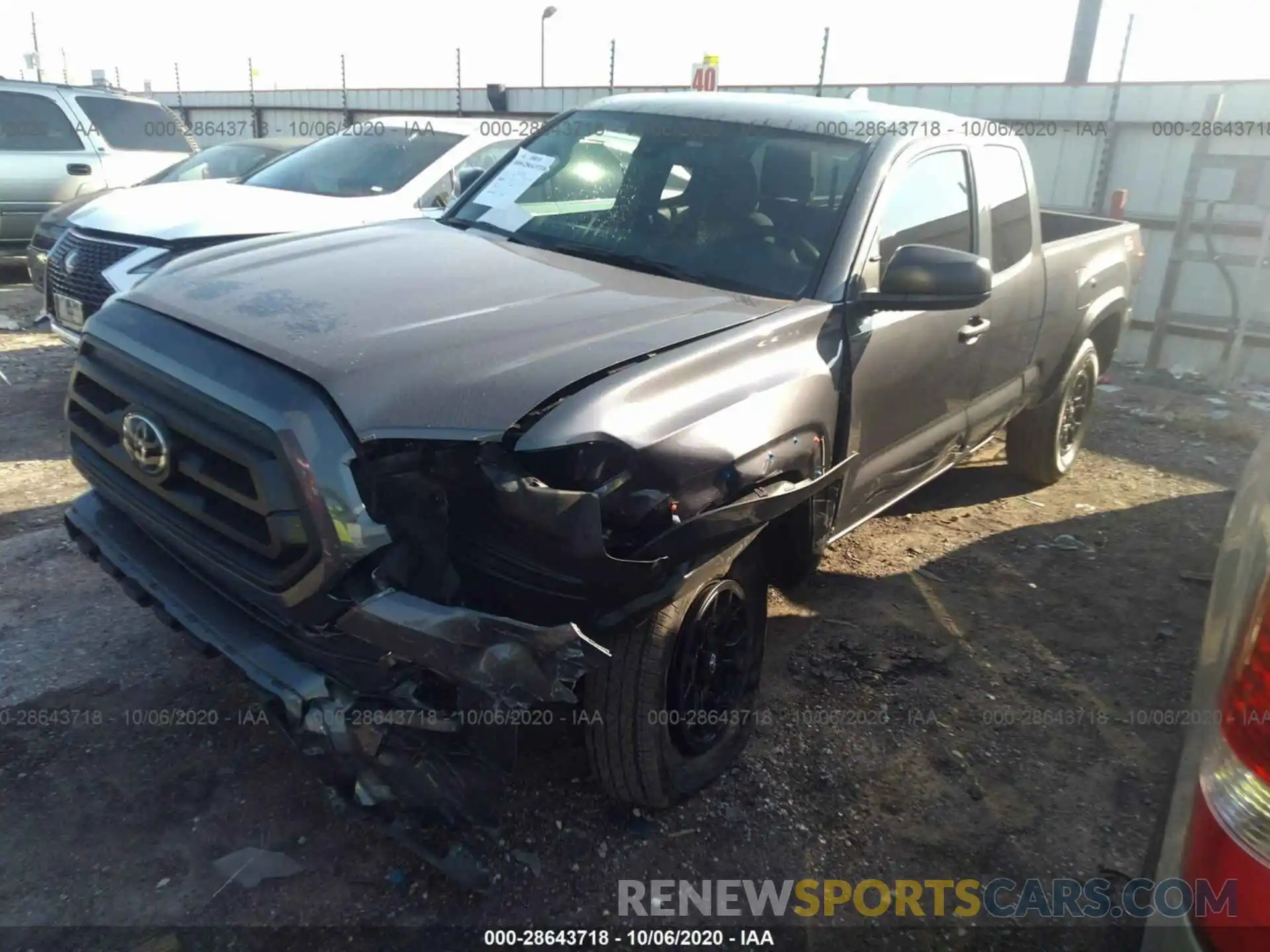 2 Photograph of a damaged car 3TYRX5GNXLT002104 TOYOTA TACOMA 2WD 2020