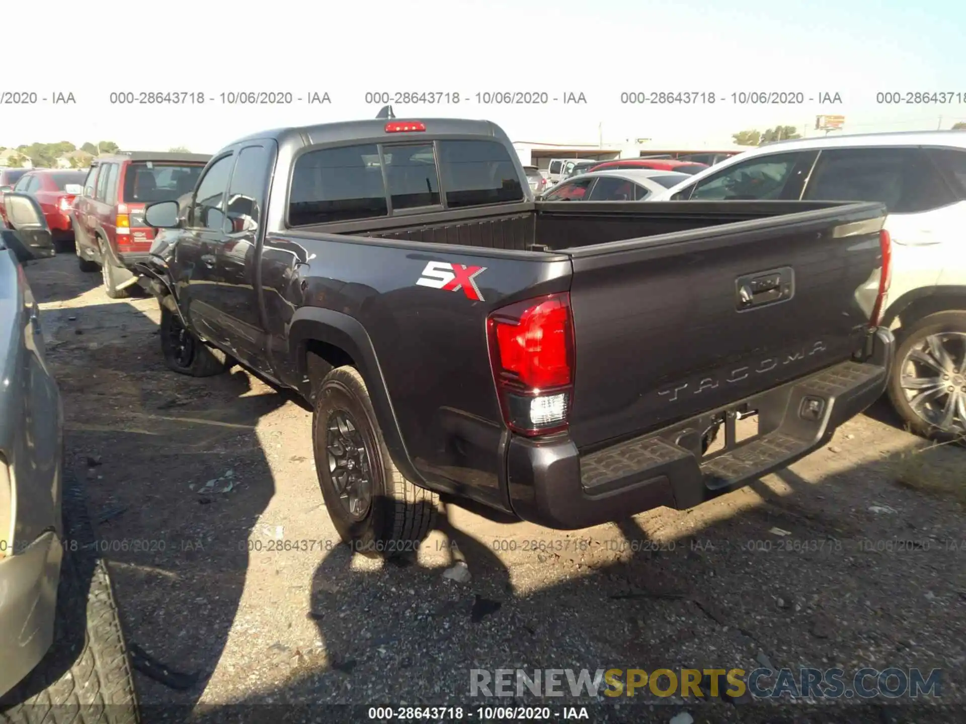 3 Photograph of a damaged car 3TYRX5GNXLT002104 TOYOTA TACOMA 2WD 2020