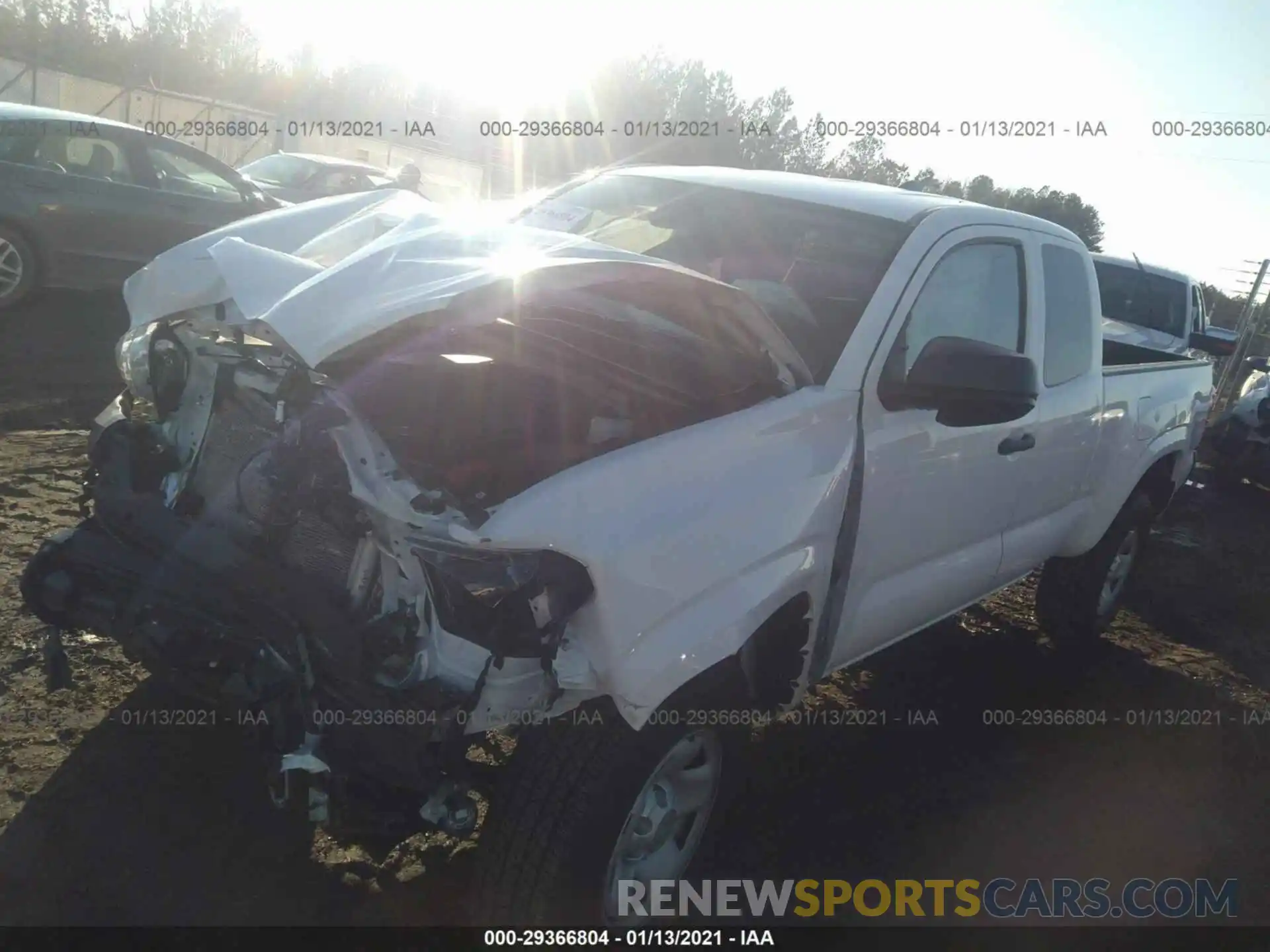 2 Фотография поврежденного автомобиля 3TYRX5GNXLT003432 TOYOTA TACOMA 2WD 2020