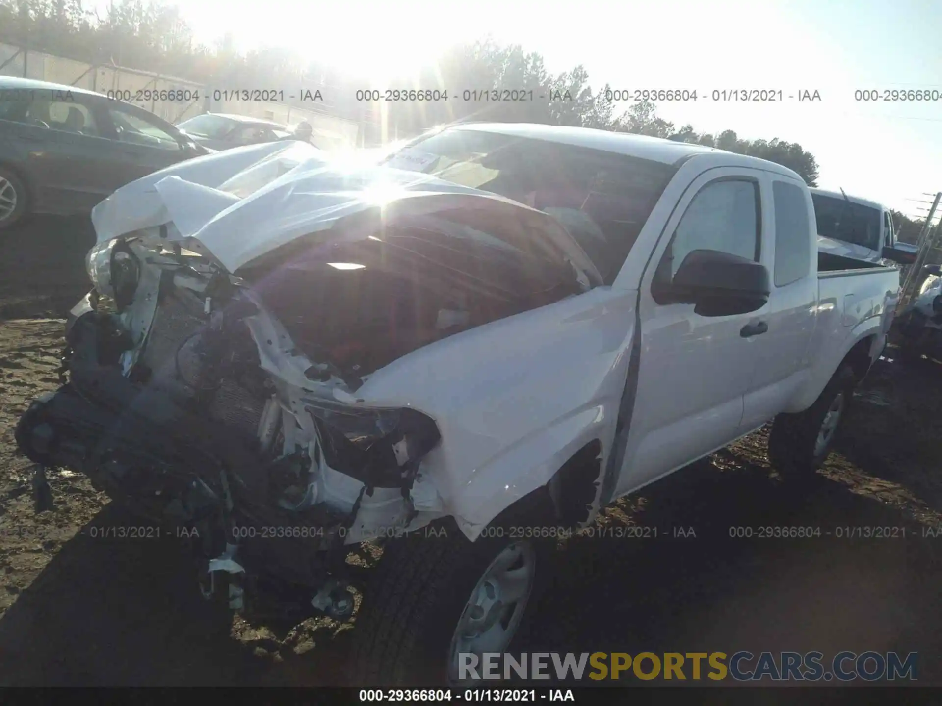 2 Photograph of a damaged car 3TYRX5GNXLT003432 TOYOTA TACOMA 2WD 2020