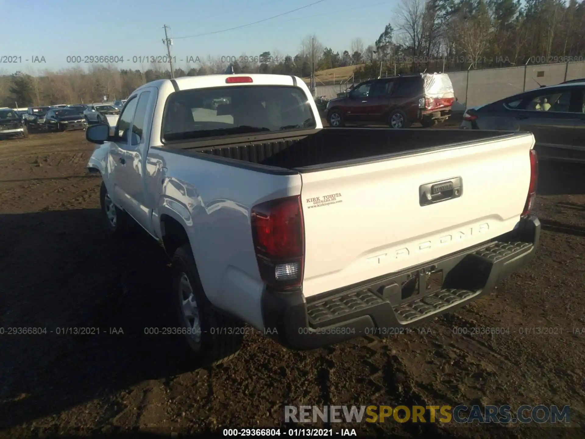 3 Photograph of a damaged car 3TYRX5GNXLT003432 TOYOTA TACOMA 2WD 2020