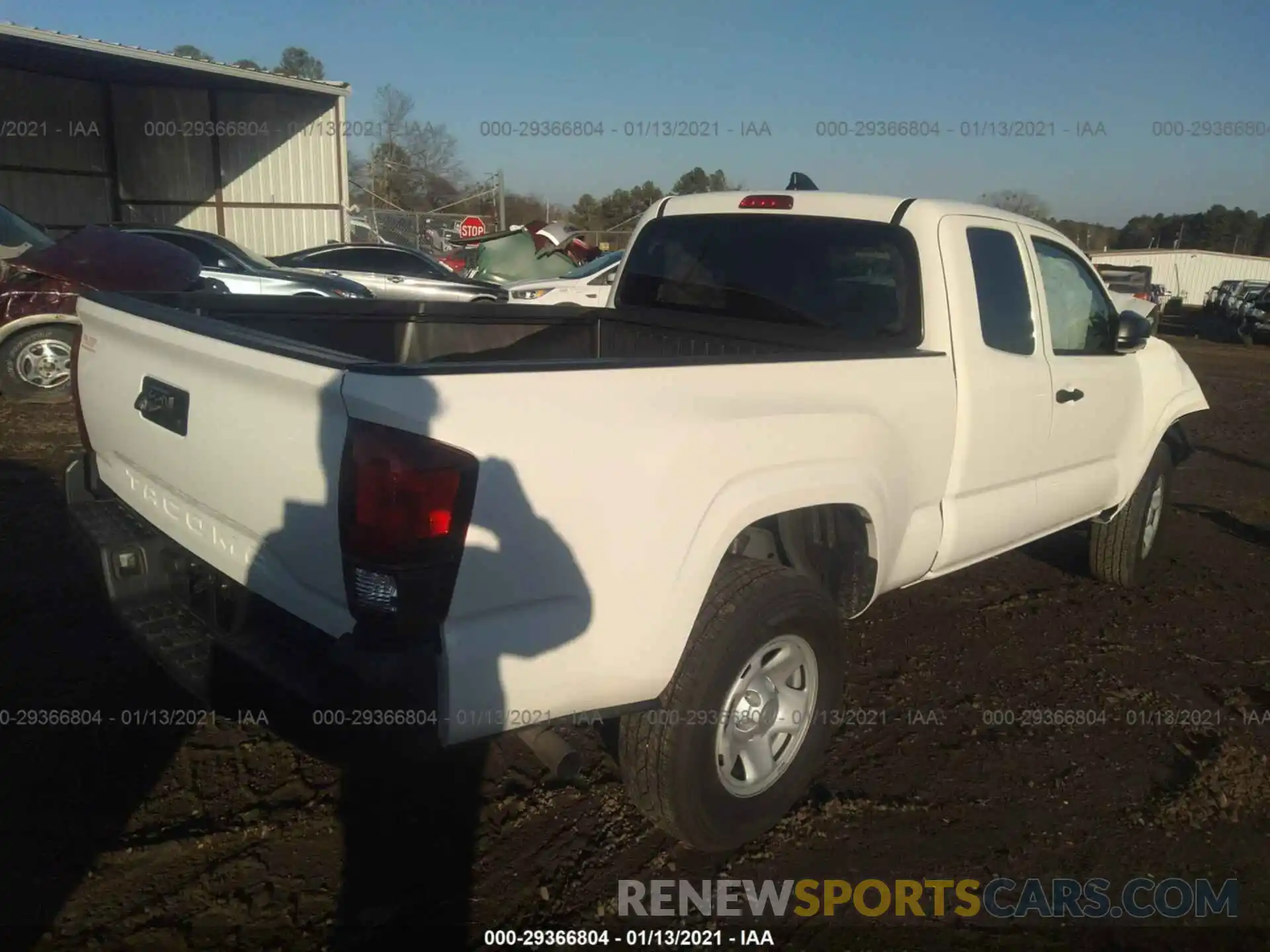 4 Photograph of a damaged car 3TYRX5GNXLT003432 TOYOTA TACOMA 2WD 2020