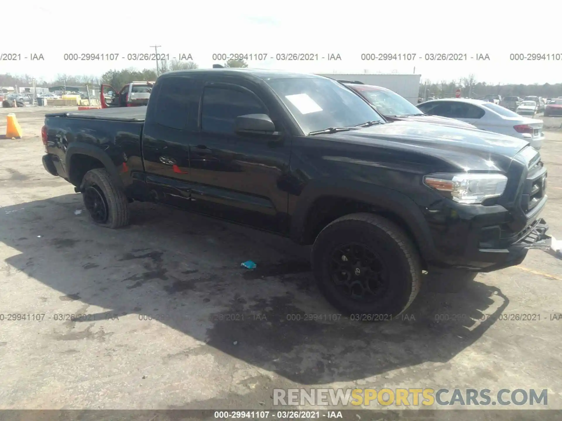 1 Photograph of a damaged car 3TYRZ5CN8LT000531 TOYOTA TACOMA 2WD 2020