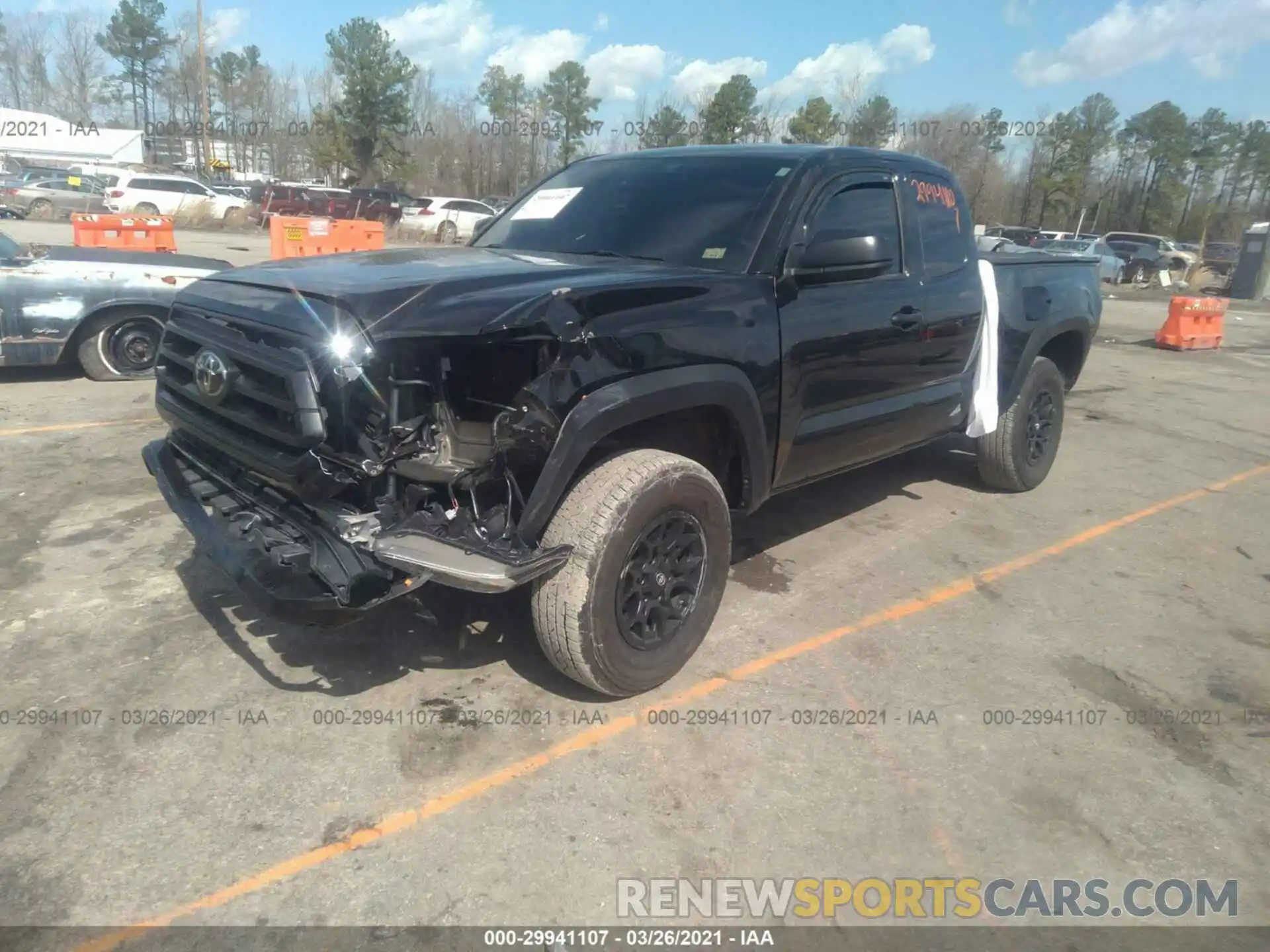 2 Photograph of a damaged car 3TYRZ5CN8LT000531 TOYOTA TACOMA 2WD 2020