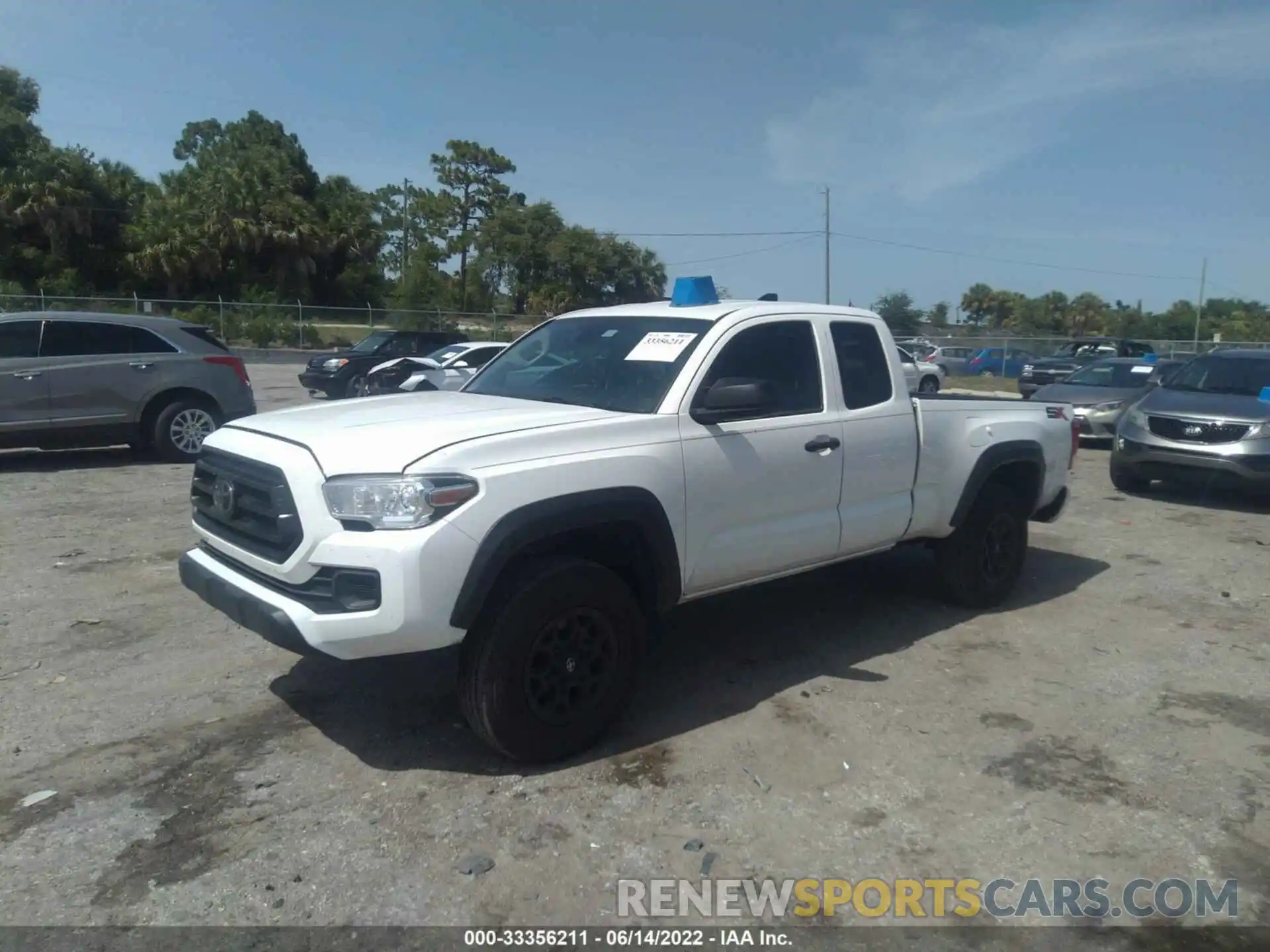 2 Photograph of a damaged car 3TYRZ5CN8LT001940 TOYOTA TACOMA 2WD 2020