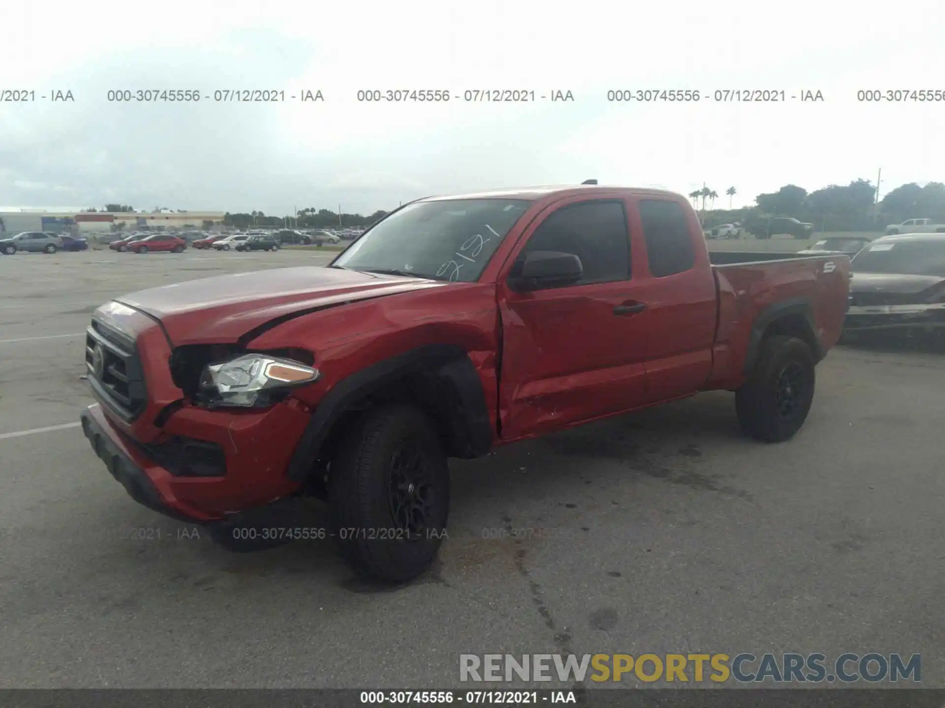 2 Photograph of a damaged car 3TYRZ5CNXLT002121 TOYOTA TACOMA 2WD 2020