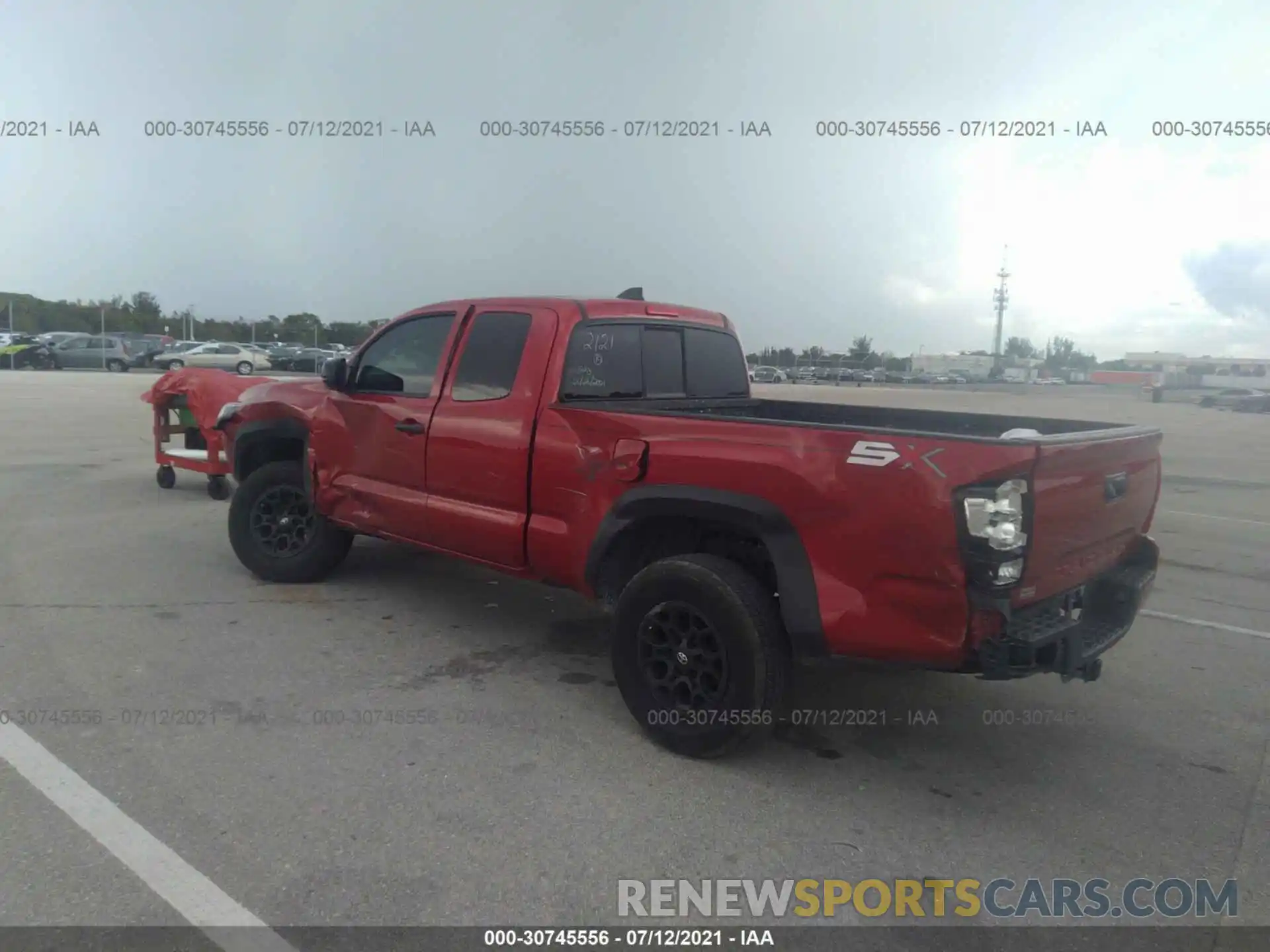 3 Photograph of a damaged car 3TYRZ5CNXLT002121 TOYOTA TACOMA 2WD 2020