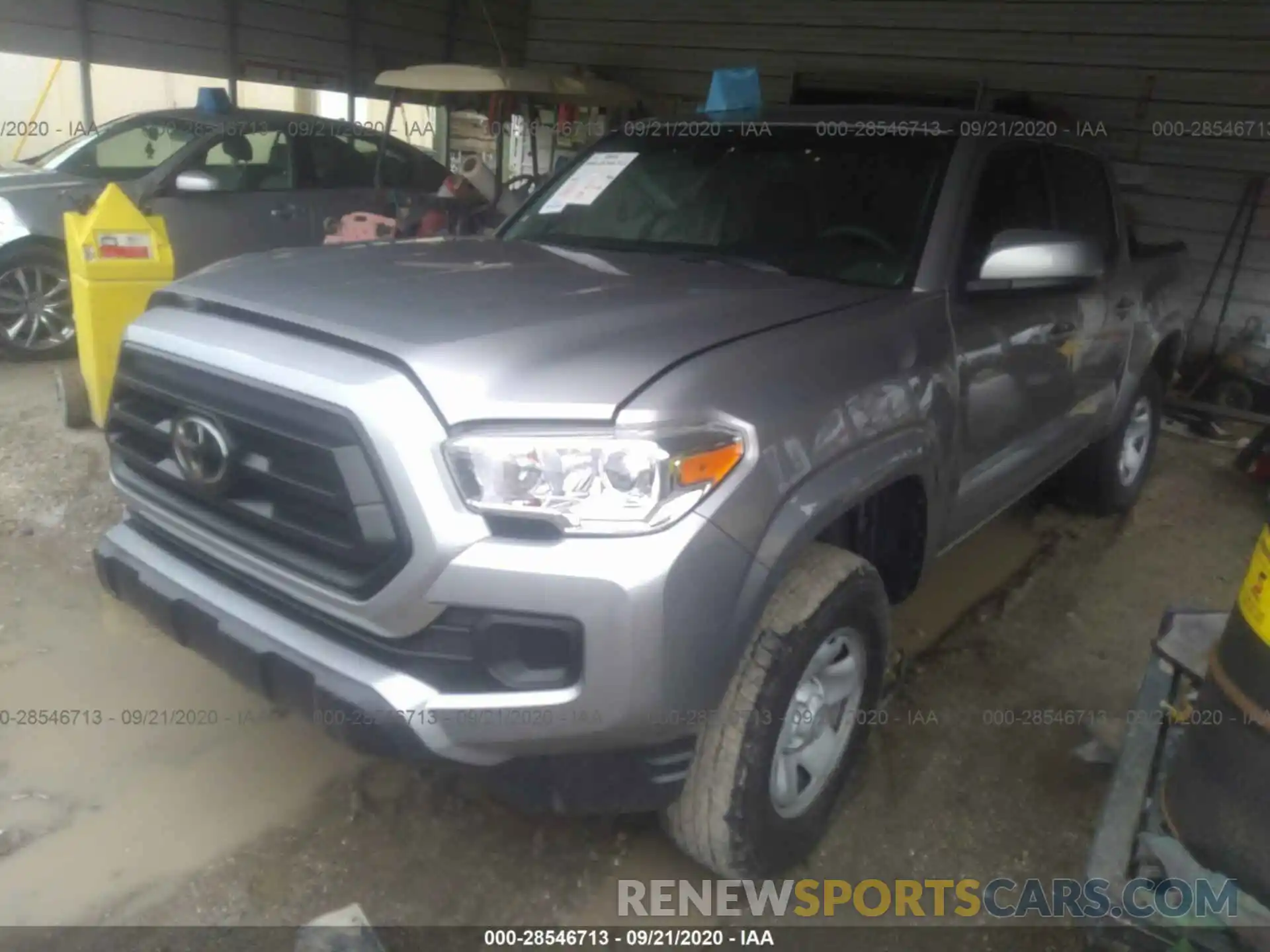 2 Photograph of a damaged car 5TFAX5GN0LX173401 TOYOTA TACOMA 2WD 2020