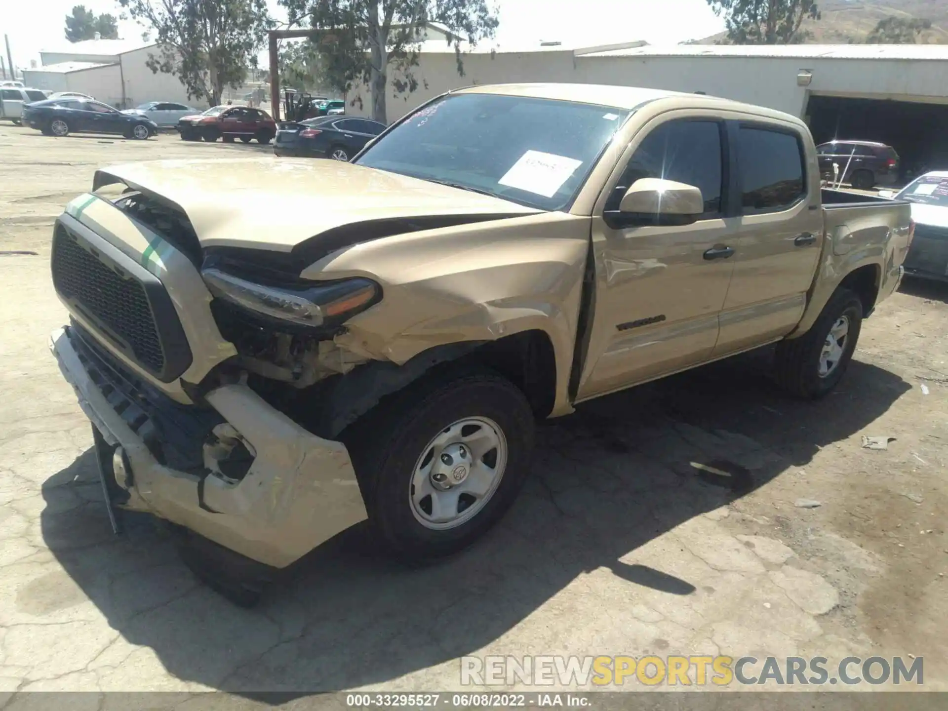 2 Photograph of a damaged car 5TFAX5GN0LX173513 TOYOTA TACOMA 2WD 2020