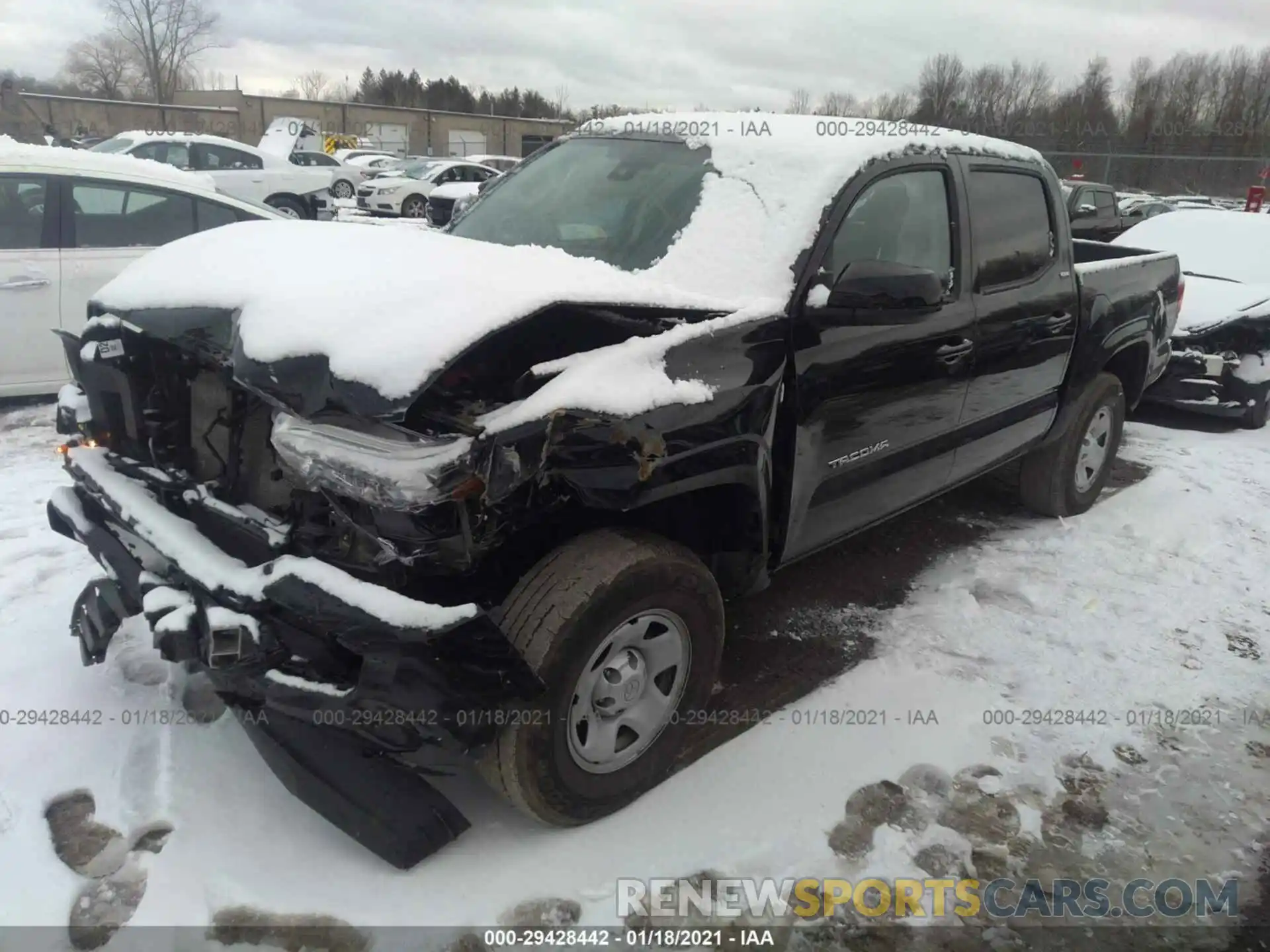 2 Photograph of a damaged car 5TFAX5GN0LX175665 TOYOTA TACOMA 2WD 2020