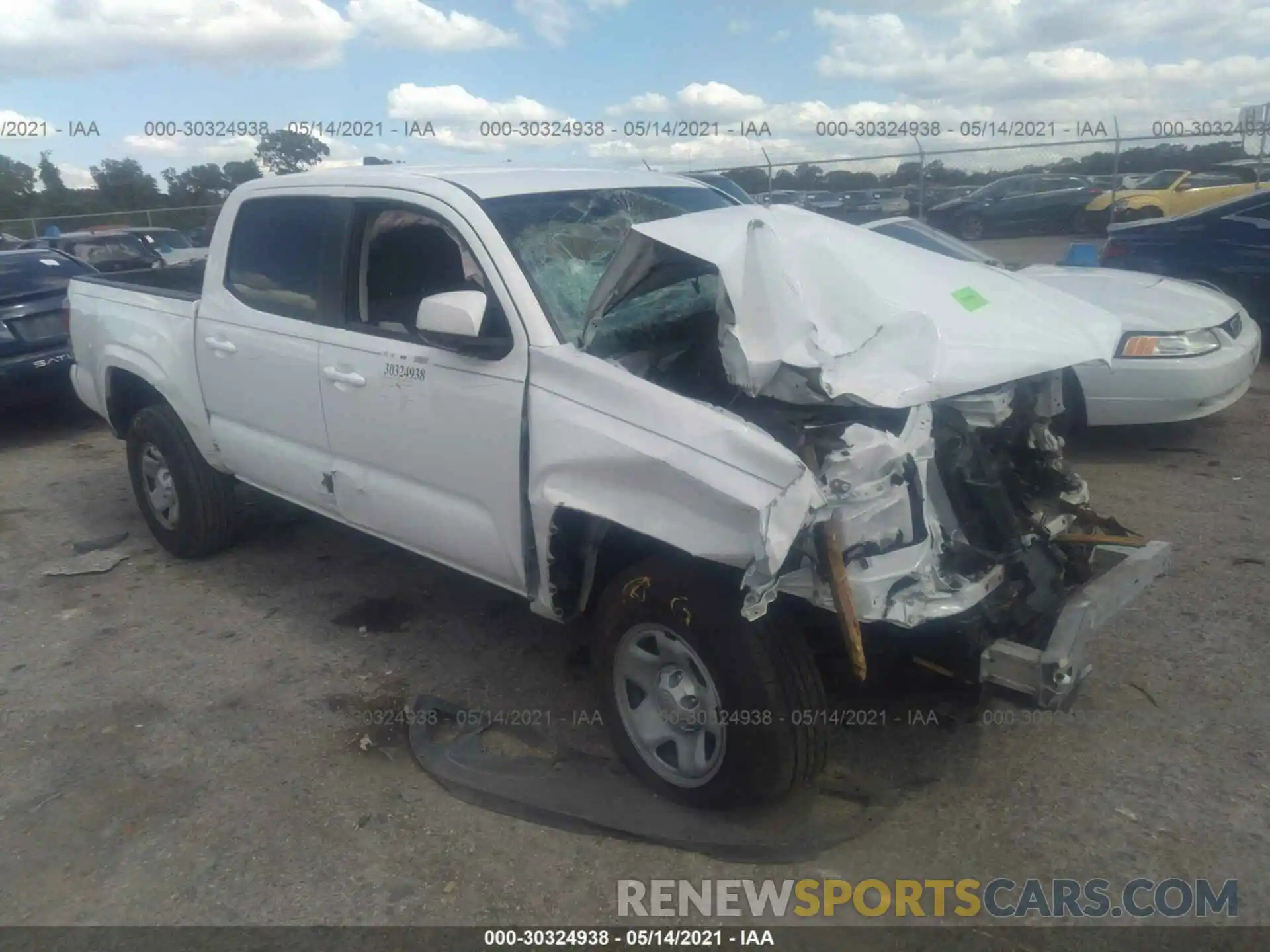 1 Photograph of a damaged car 5TFAX5GN0LX185239 TOYOTA TACOMA 2WD 2020