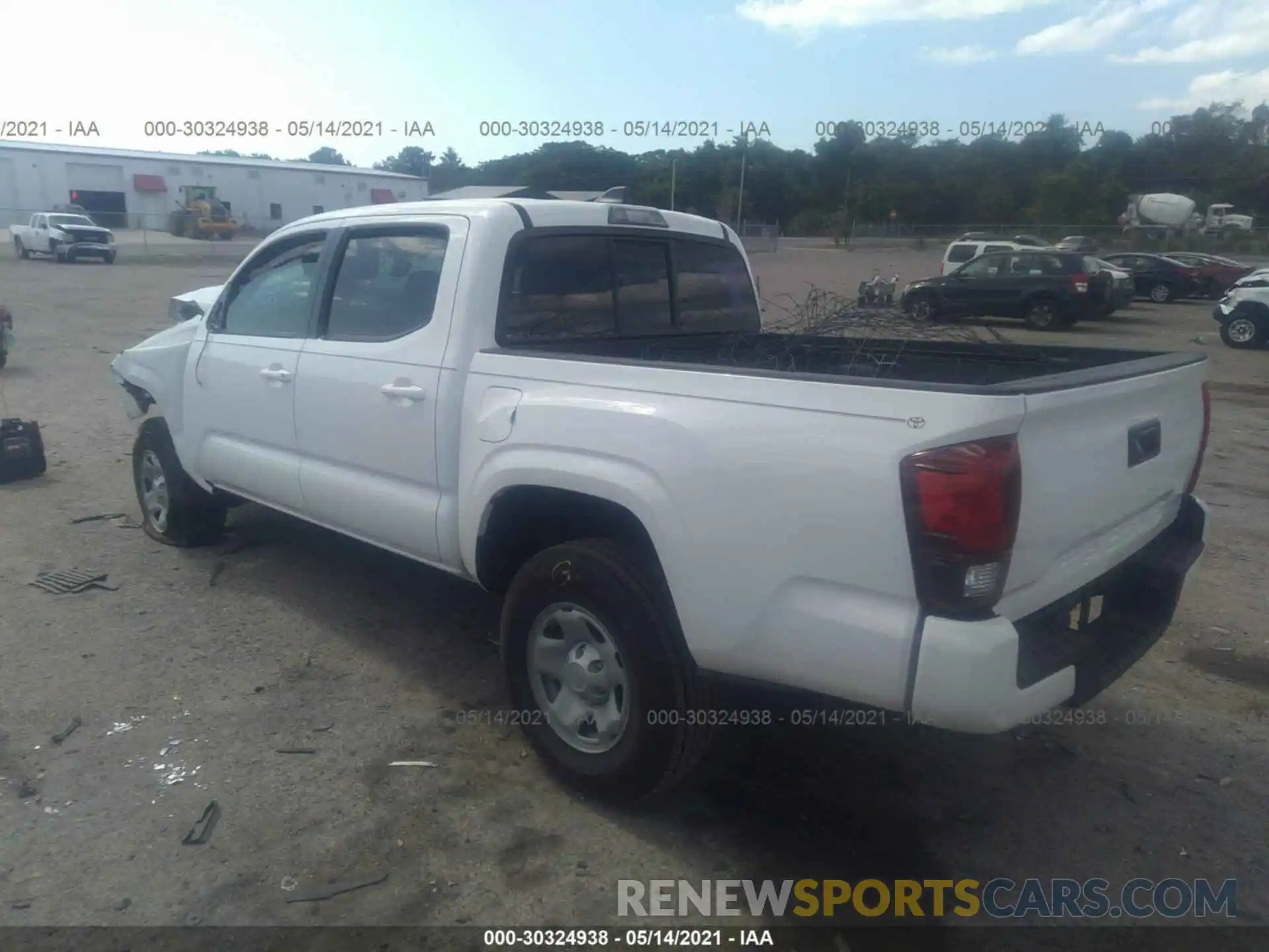 3 Photograph of a damaged car 5TFAX5GN0LX185239 TOYOTA TACOMA 2WD 2020