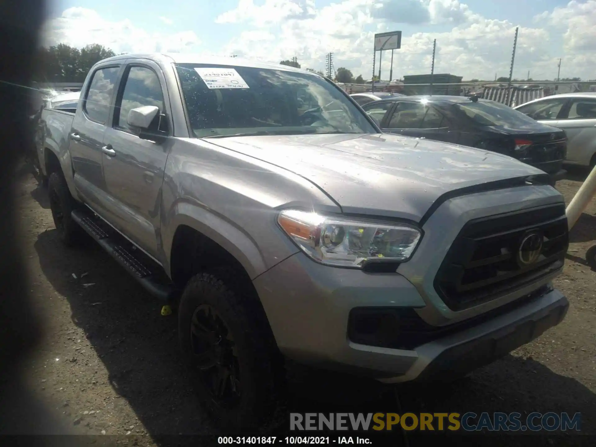 1 Photograph of a damaged car 5TFAX5GN0LX185578 TOYOTA TACOMA 2WD 2020