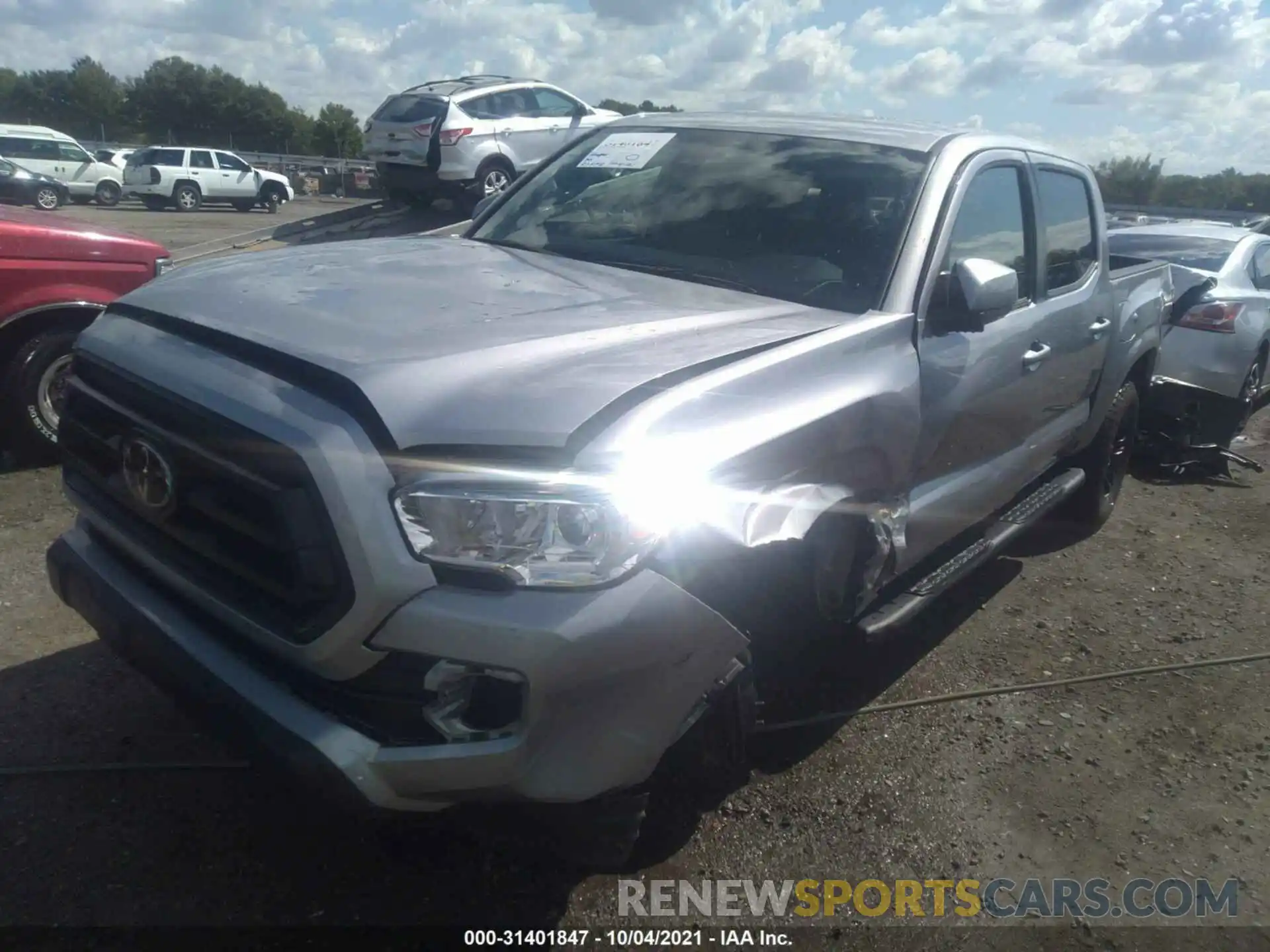 2 Photograph of a damaged car 5TFAX5GN0LX185578 TOYOTA TACOMA 2WD 2020