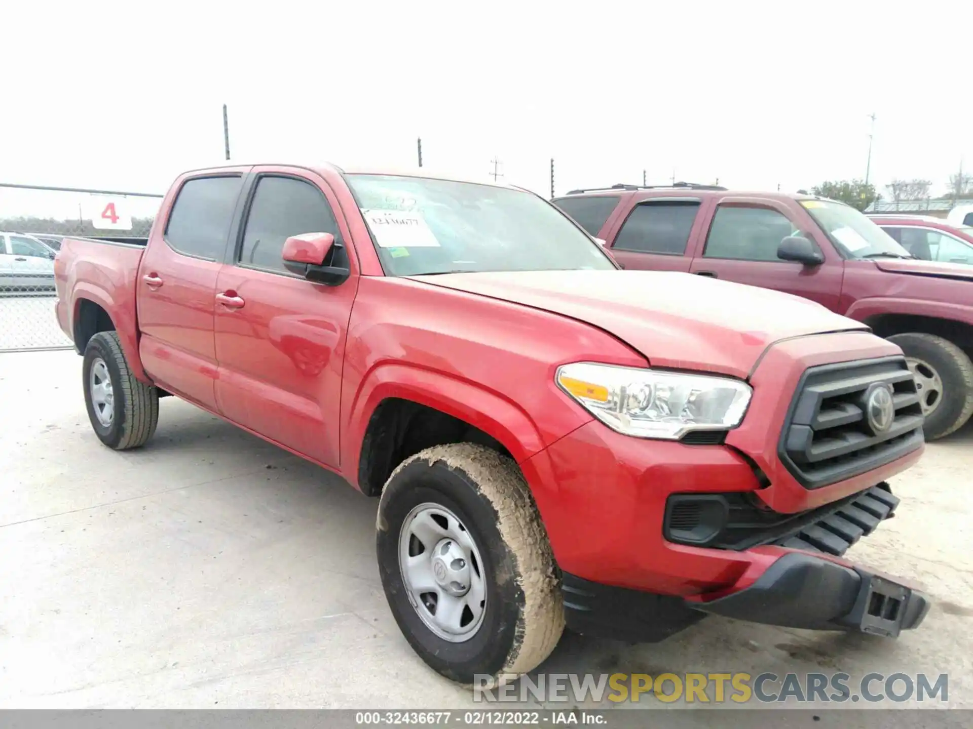 1 Photograph of a damaged car 5TFAX5GN0LX187671 TOYOTA TACOMA 2WD 2020