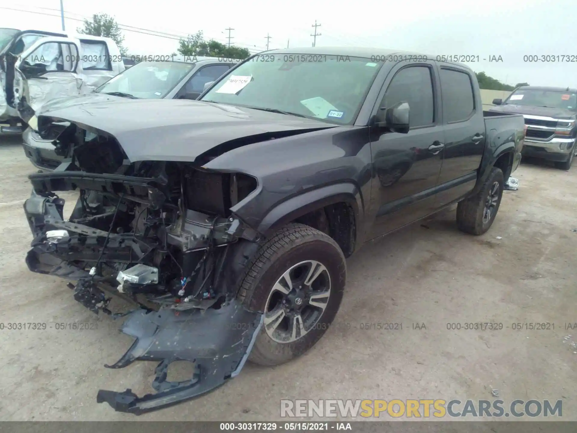 2 Photograph of a damaged car 5TFAX5GN1LX168773 TOYOTA TACOMA 2WD 2020