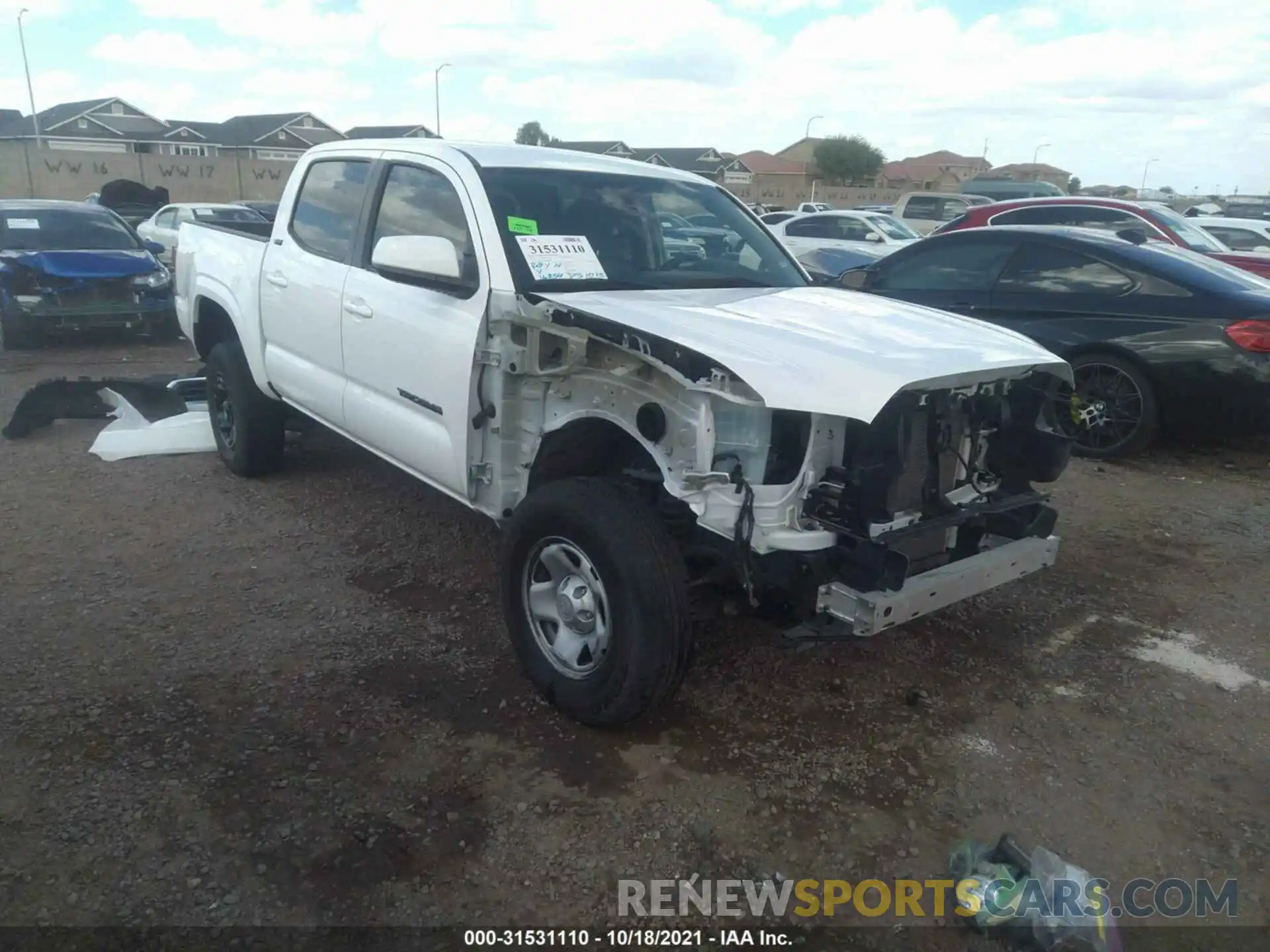 1 Photograph of a damaged car 5TFAX5GN1LX170409 TOYOTA TACOMA 2WD 2020