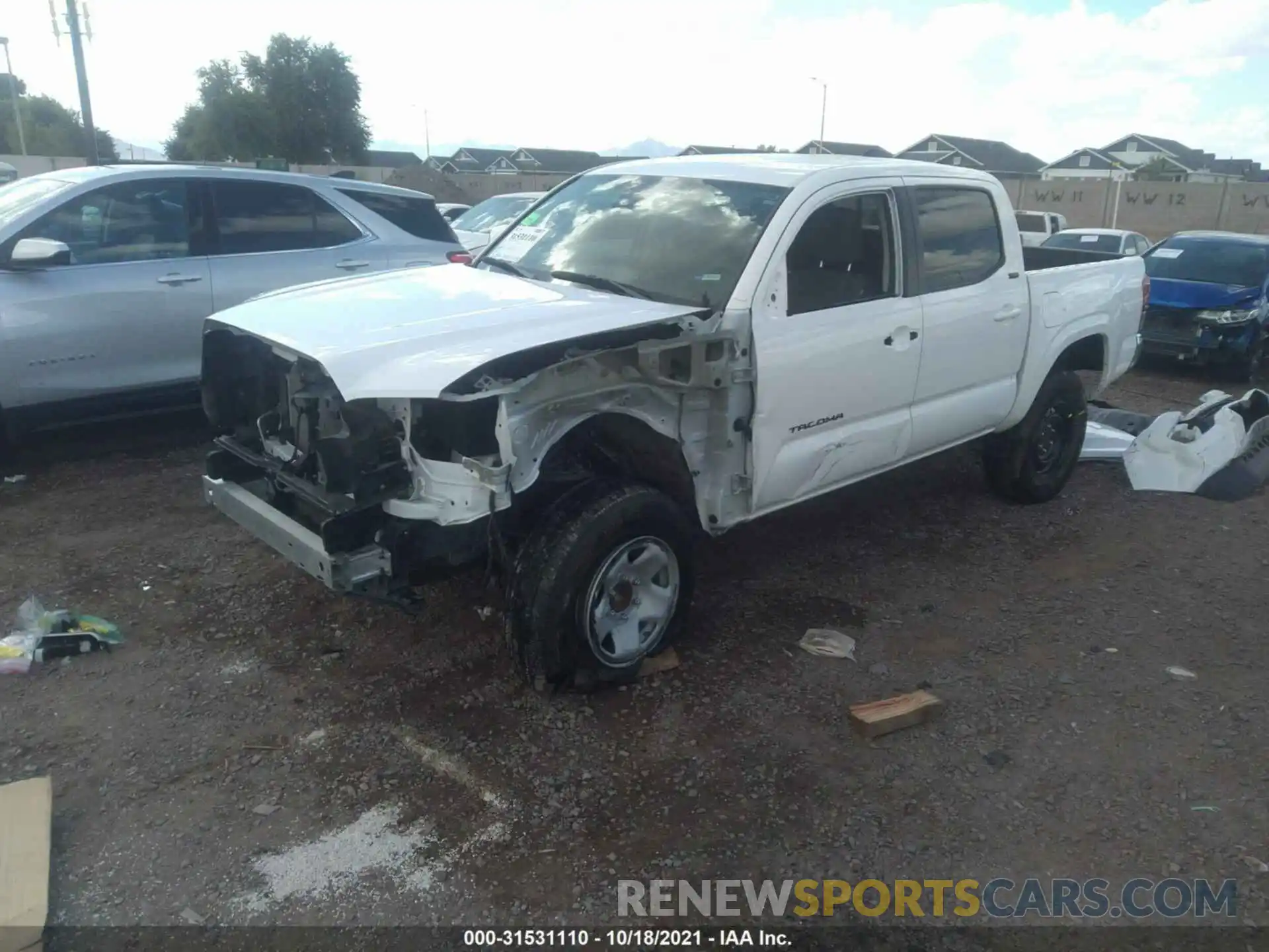 2 Photograph of a damaged car 5TFAX5GN1LX170409 TOYOTA TACOMA 2WD 2020