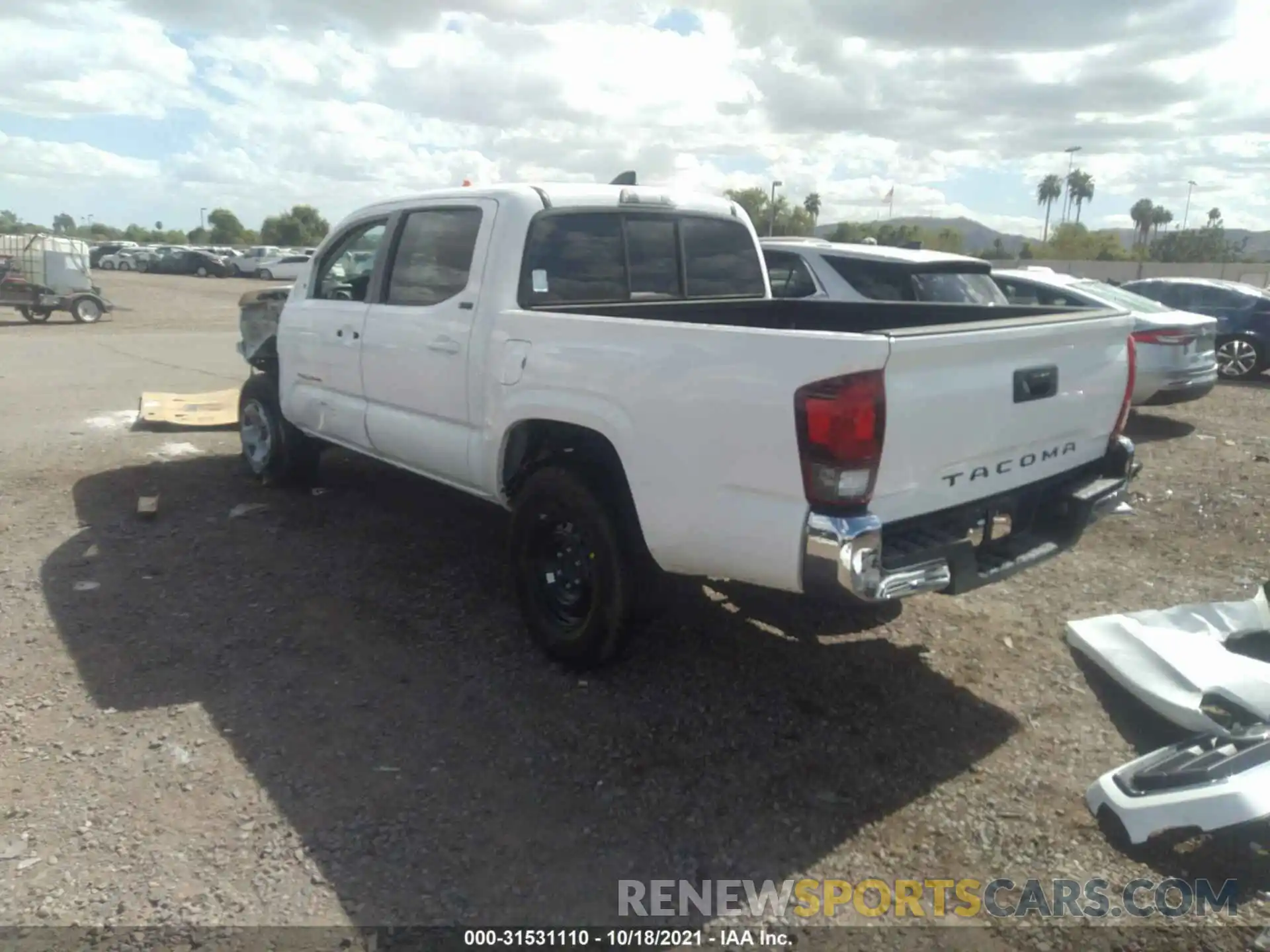 3 Photograph of a damaged car 5TFAX5GN1LX170409 TOYOTA TACOMA 2WD 2020