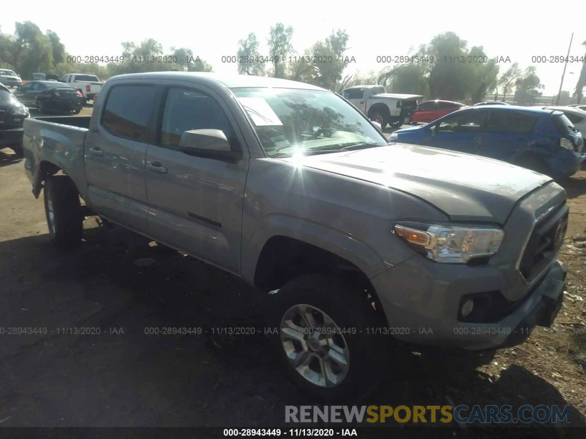 1 Photograph of a damaged car 5TFAX5GN1LX170426 TOYOTA TACOMA 2WD 2020