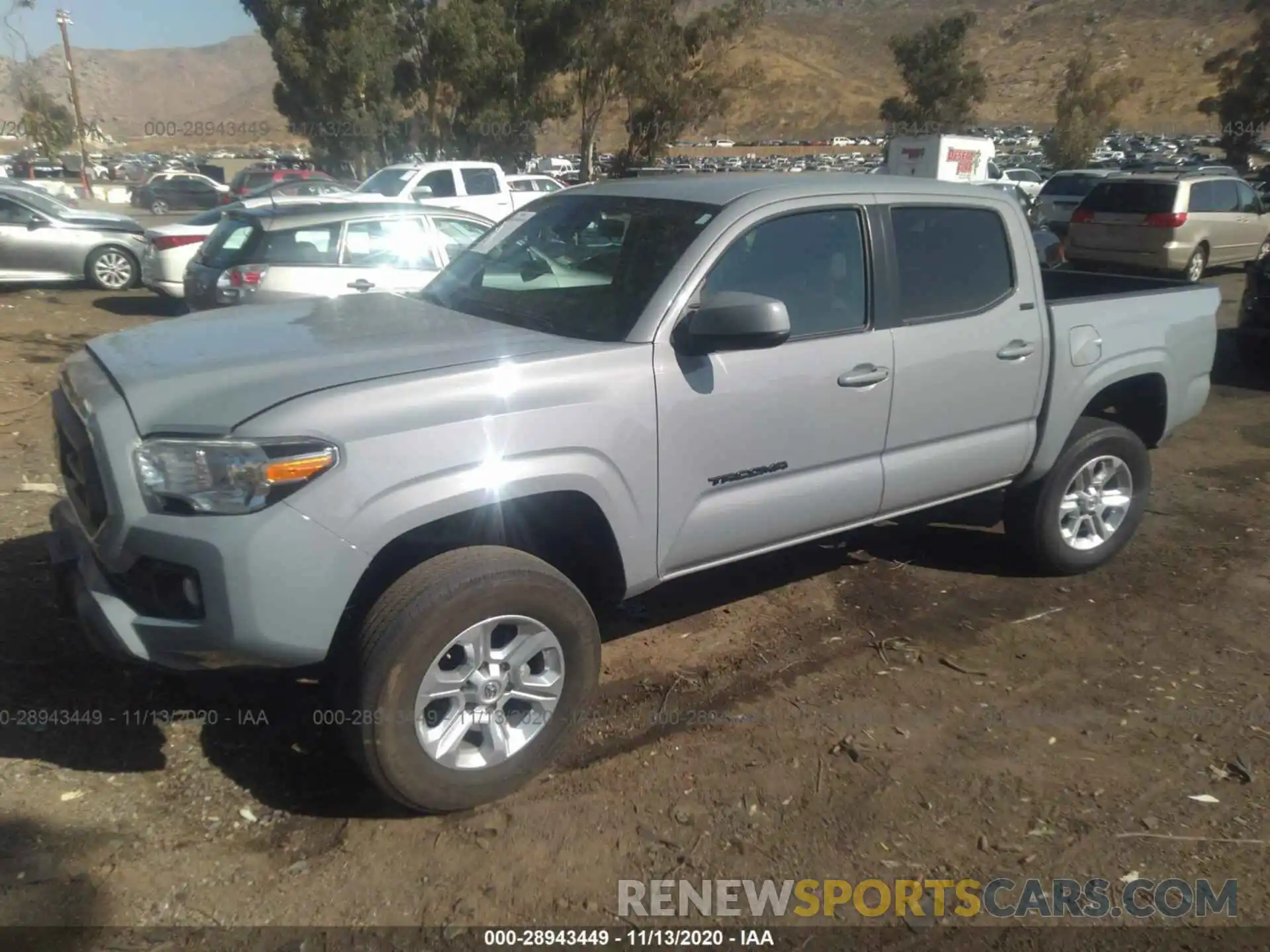 2 Photograph of a damaged car 5TFAX5GN1LX170426 TOYOTA TACOMA 2WD 2020