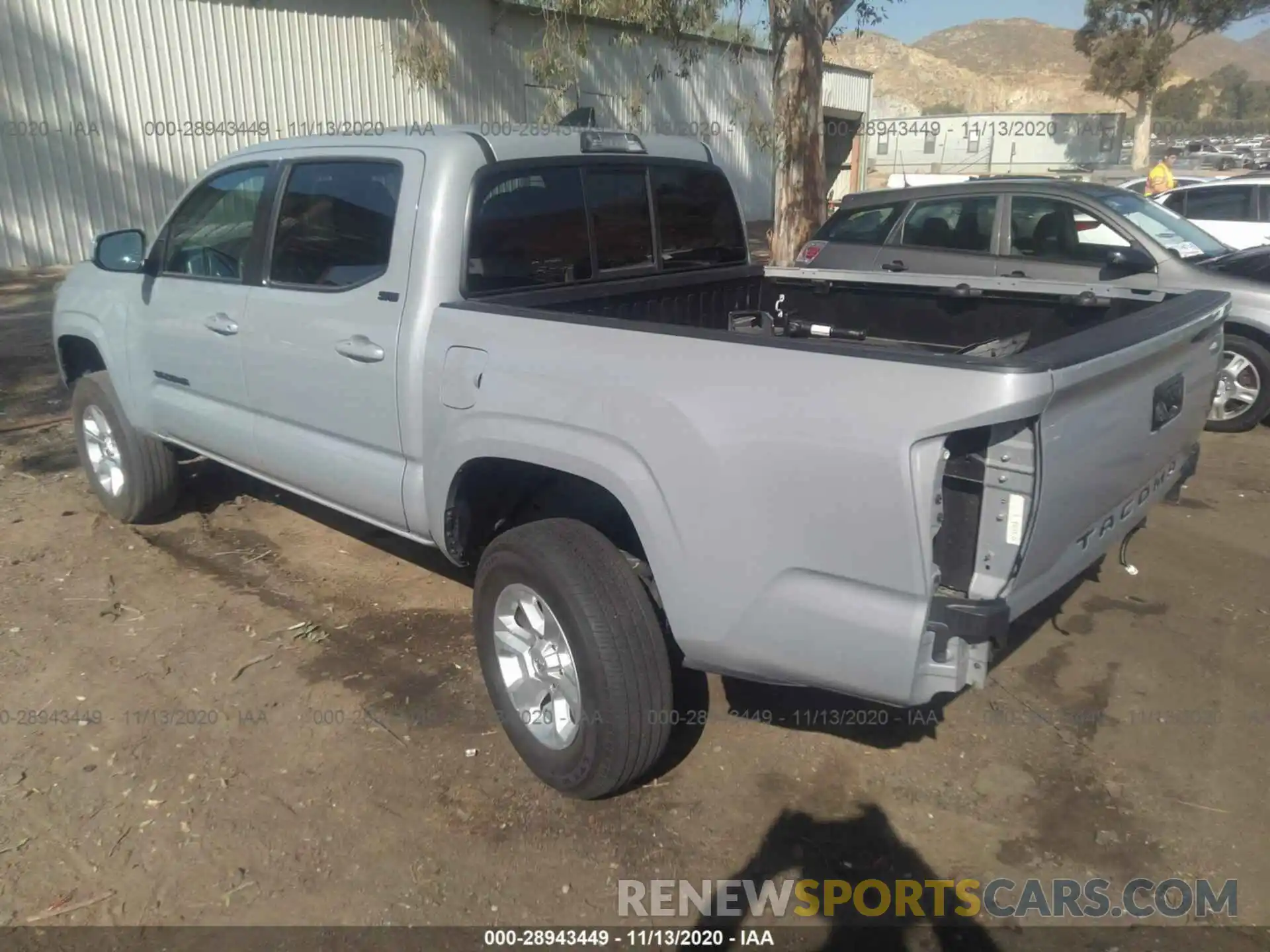 3 Photograph of a damaged car 5TFAX5GN1LX170426 TOYOTA TACOMA 2WD 2020