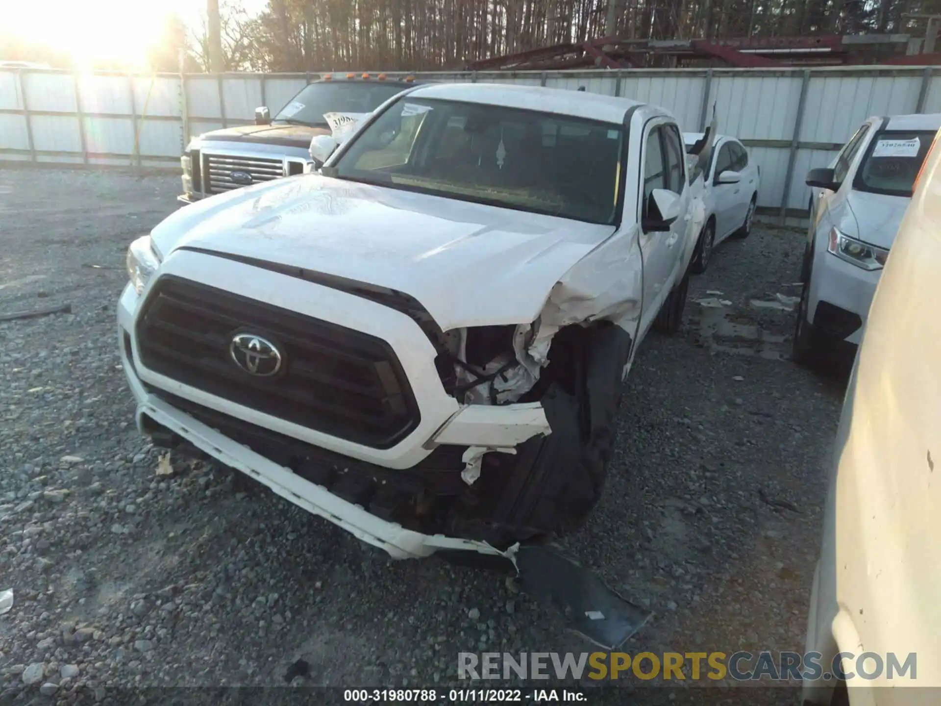 2 Photograph of a damaged car 5TFAX5GN1LX173312 TOYOTA TACOMA 2WD 2020