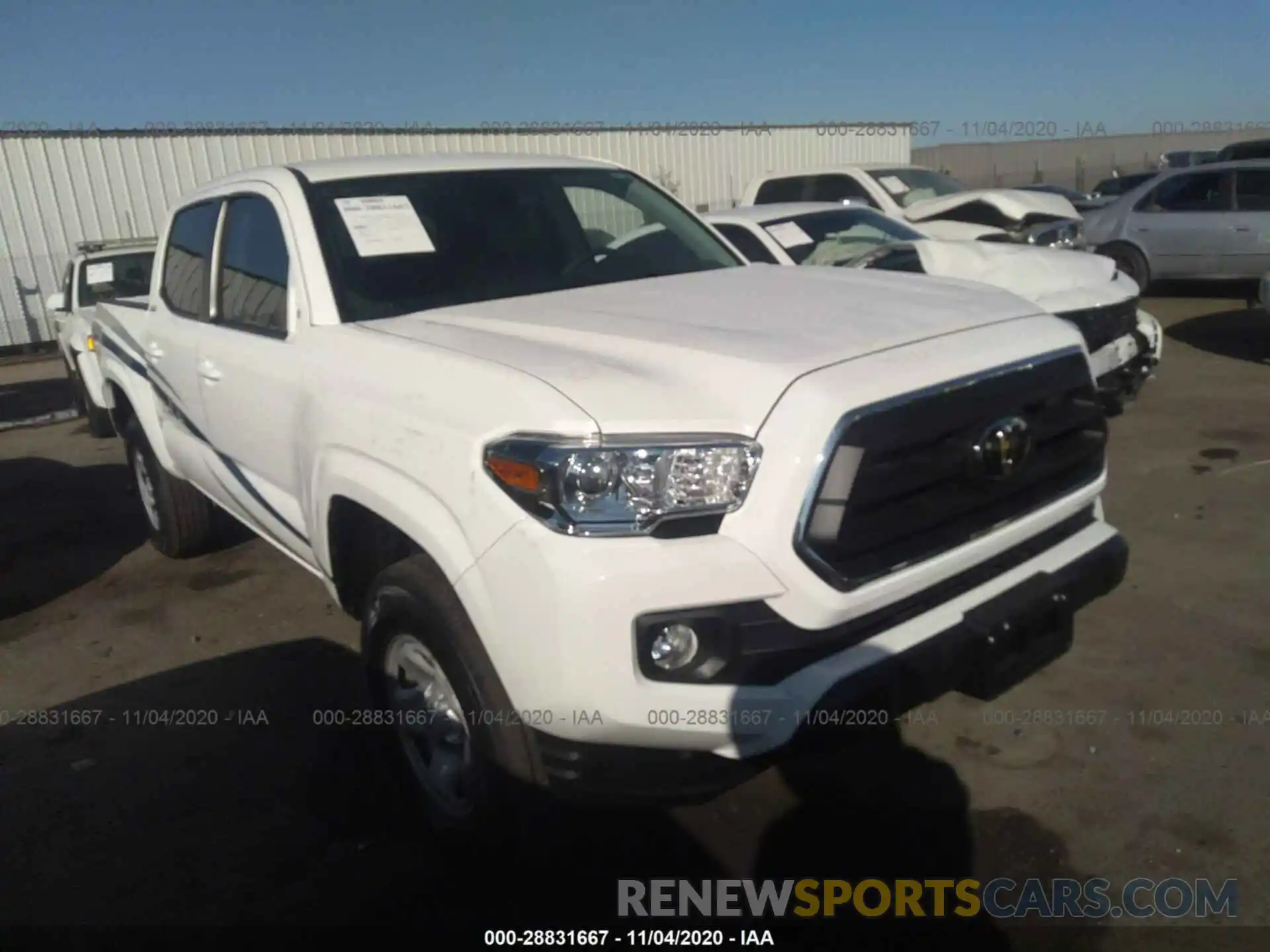 1 Photograph of a damaged car 5TFAX5GN1LX174069 TOYOTA TACOMA 2WD 2020