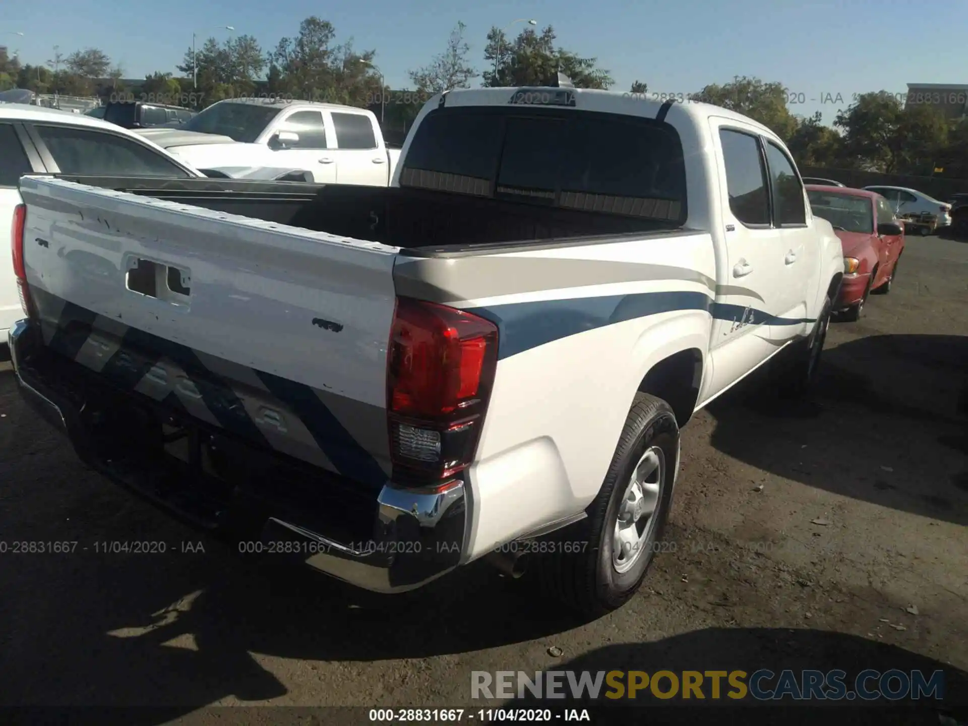 4 Photograph of a damaged car 5TFAX5GN1LX174069 TOYOTA TACOMA 2WD 2020